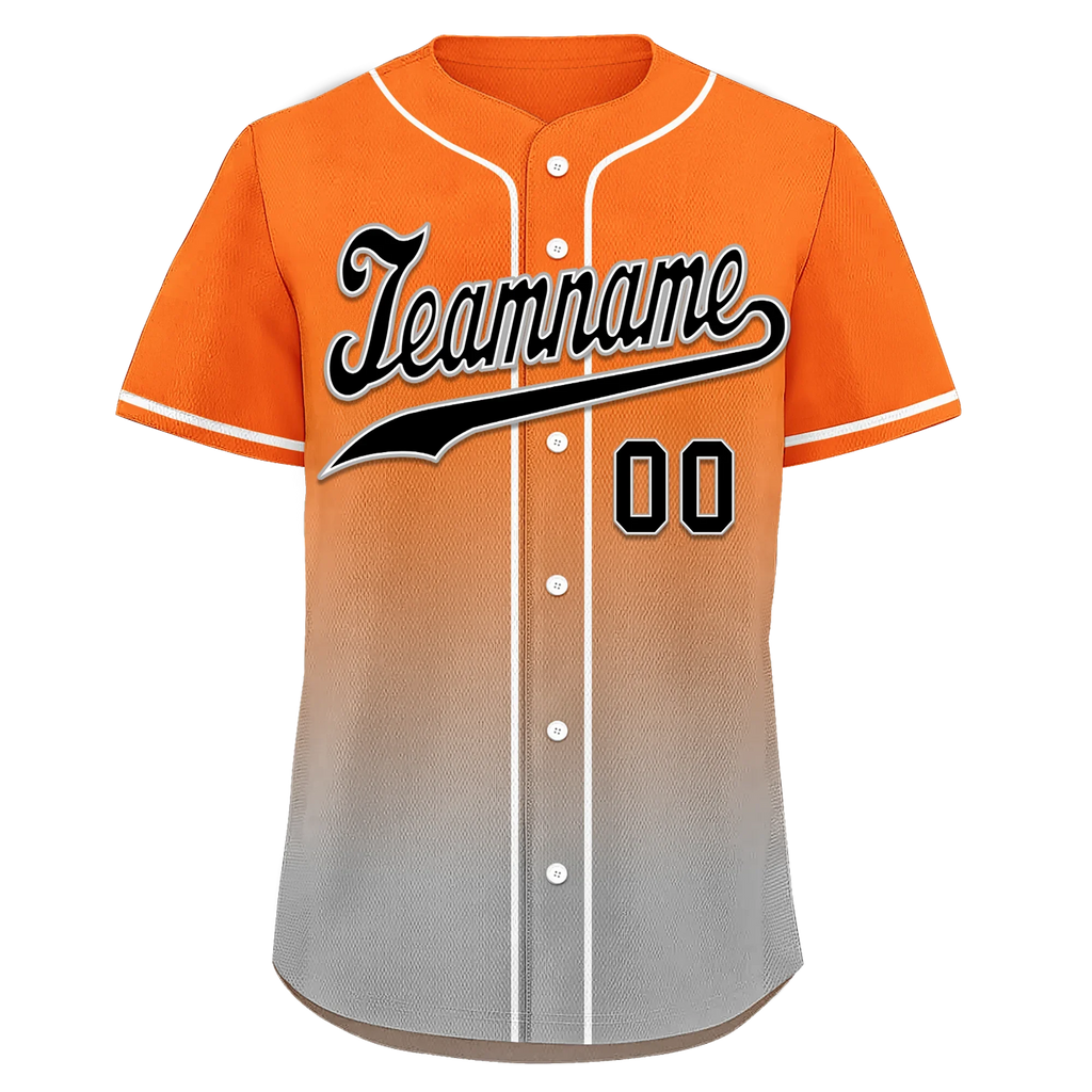 Custom Orange Grey Fade Fashion Personalized Authentic Baseball Jersey BSBJ01-D0a70ec - Coolcustomize
