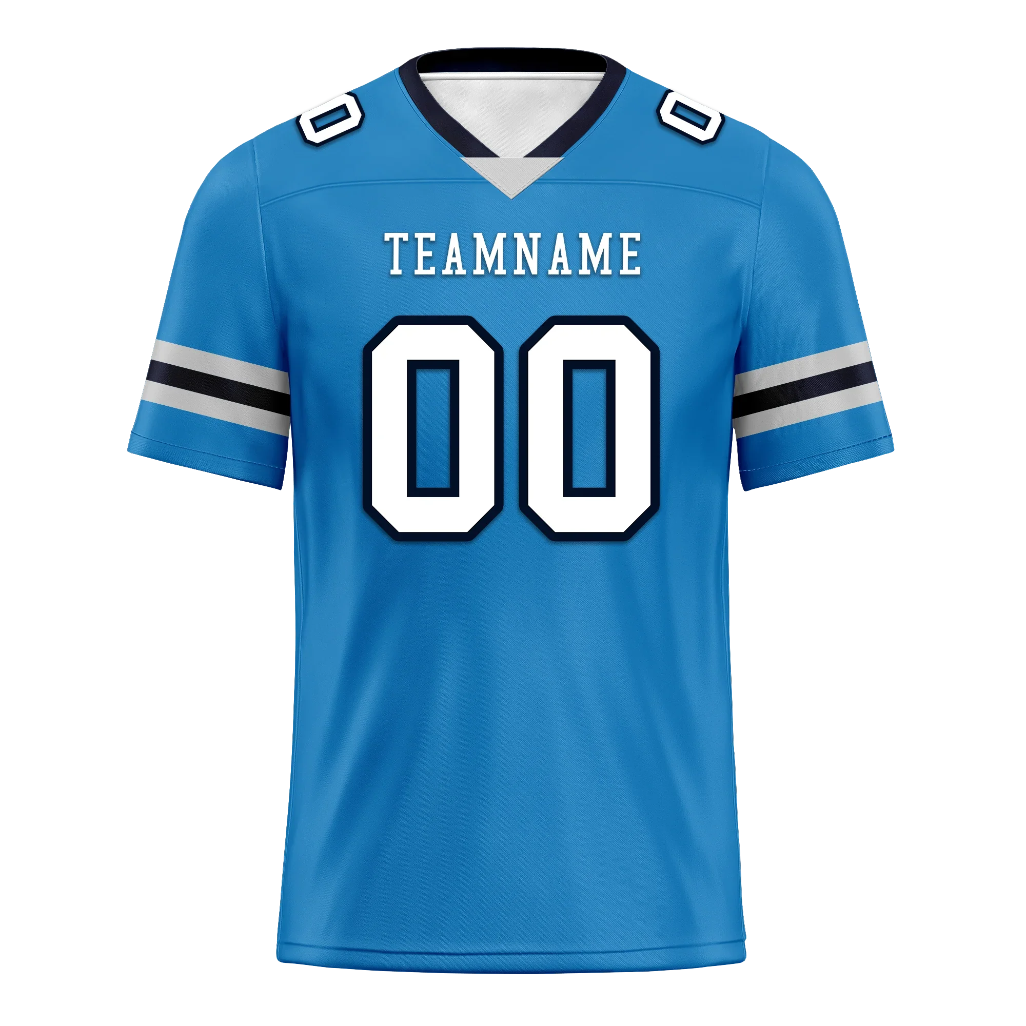Custom Blue White Classic Style Personalized Authentic Football Jersey FBJ02-bd0a700c - Coolcustomize