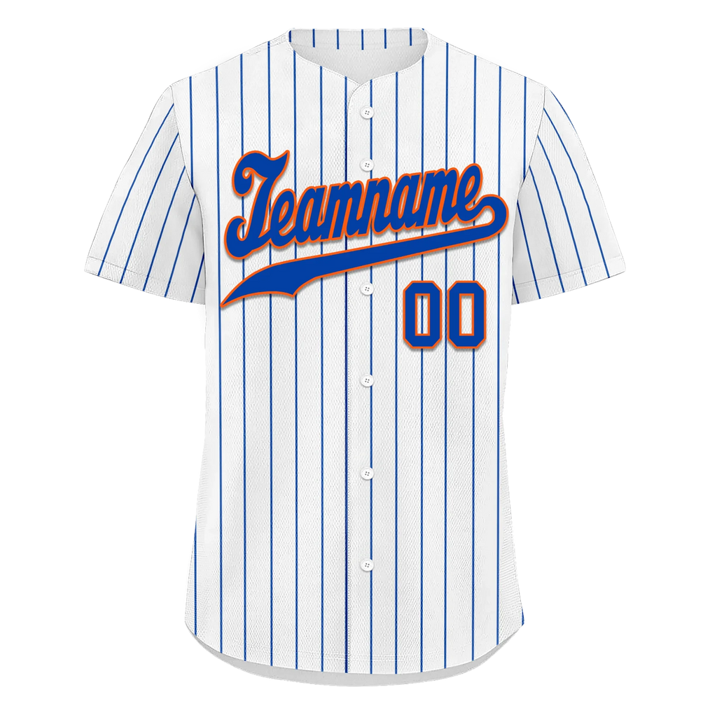 Custom White Classic Style Blue Personalized Authentic Baseball Jersey BSBJ01-bd0fa07 - Coolcustomize