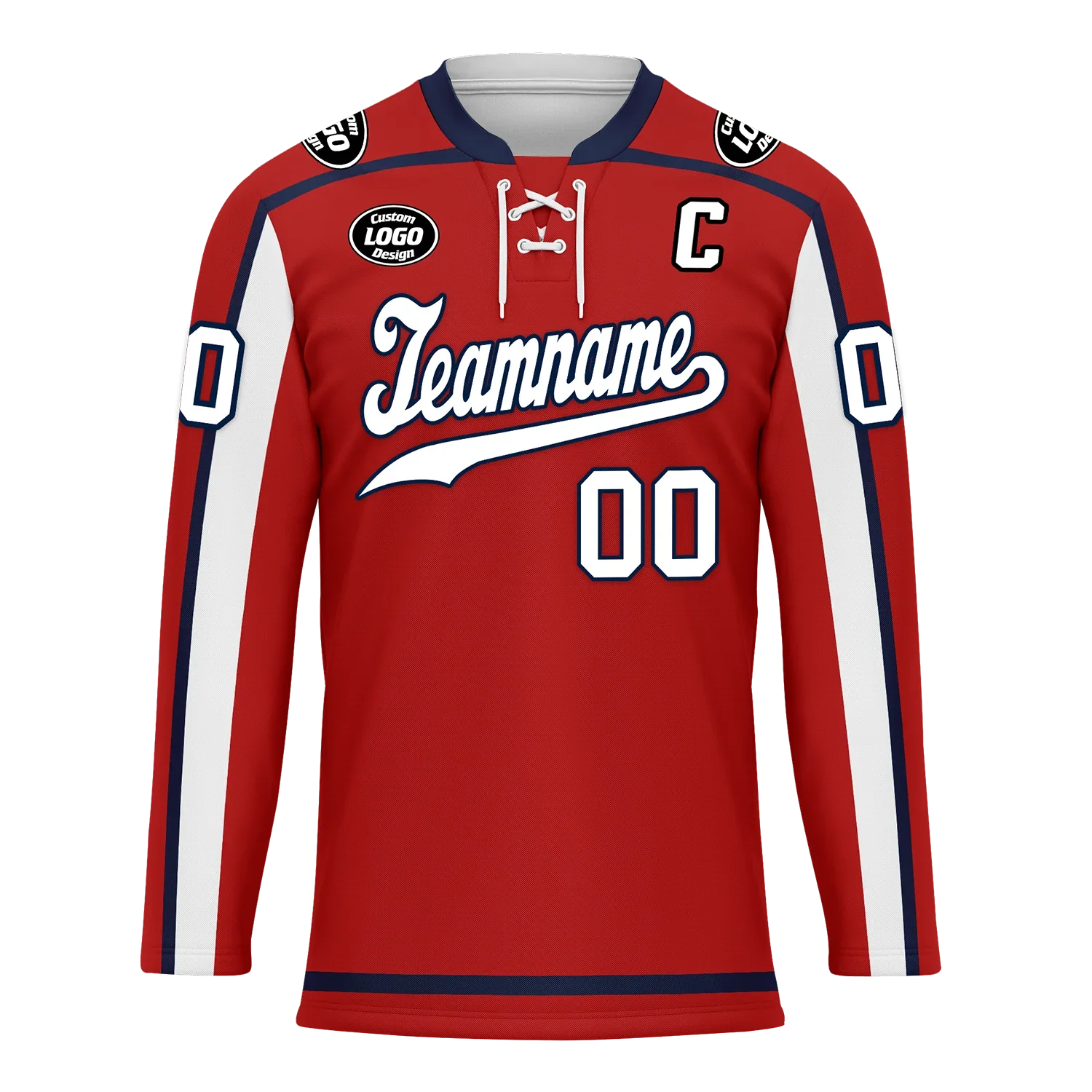 Custom Red Personalized Hockey Jersey HCKJ01-D0a70e9 - Coolcustomize