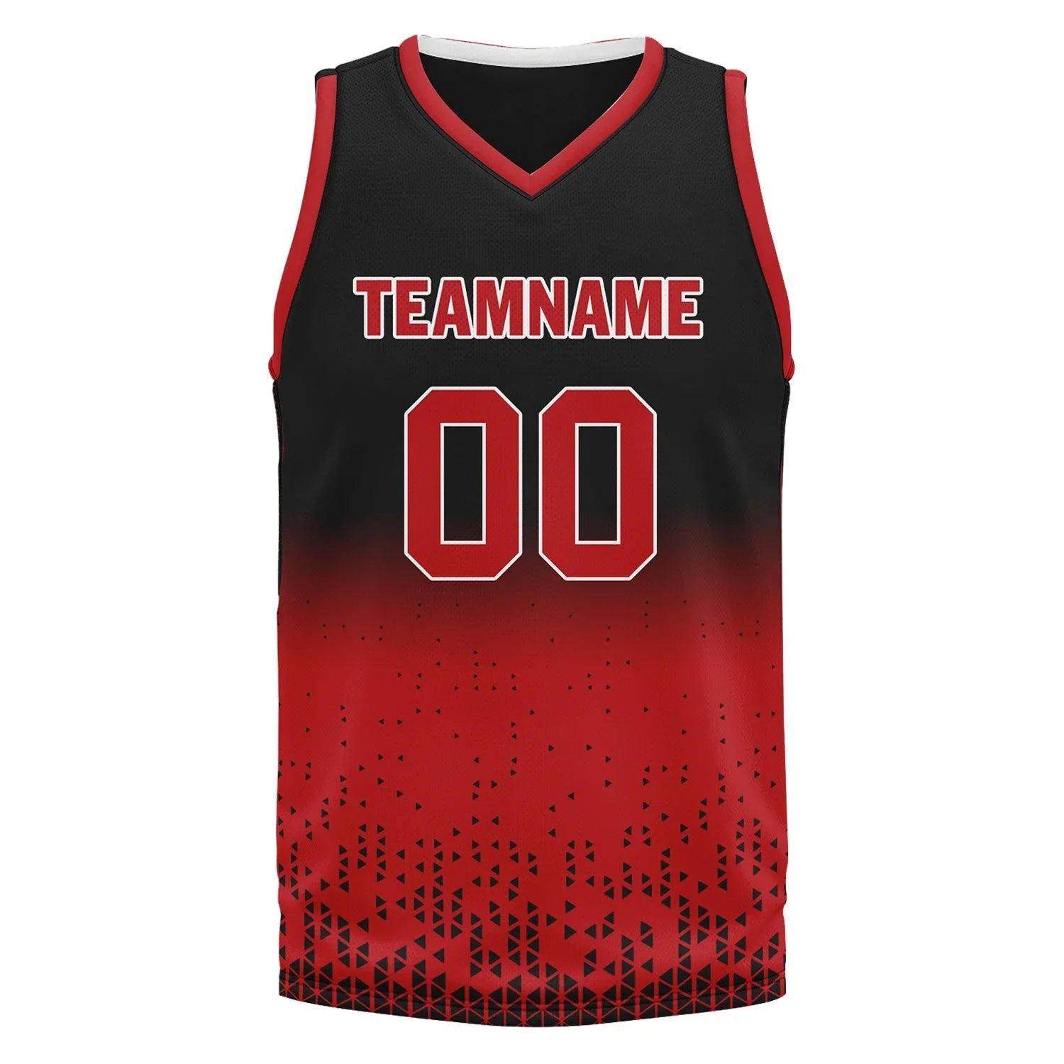 Custom Black Red Fade Fashion Sports Uniform Basketball Jersey BBJ01-D020102-4 - Coolcustomize