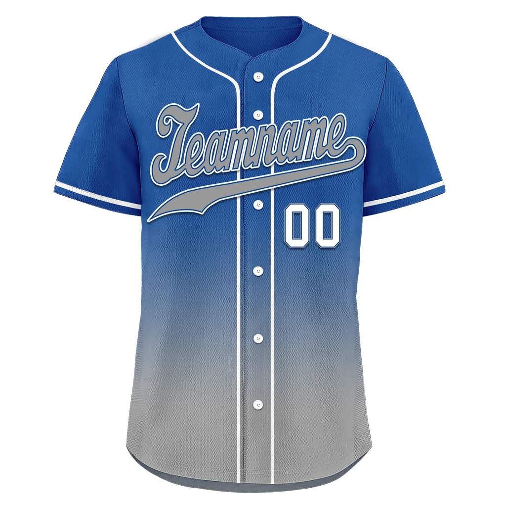 Custom Blue Grey Fade Fashion Personalized Authentic Baseball Jersey BSBJ01-D0a70bf - Coolcustomize