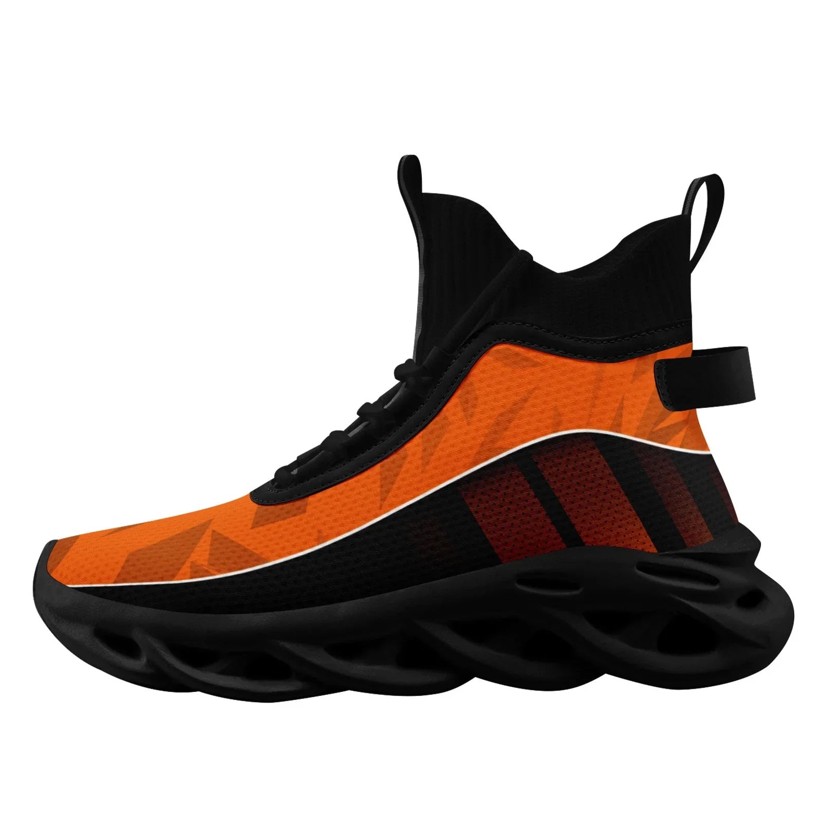 Custom Black Orange Maxsoul Shoes Personalized Sneaker FN029A-D020158-3 - Coolcustomize