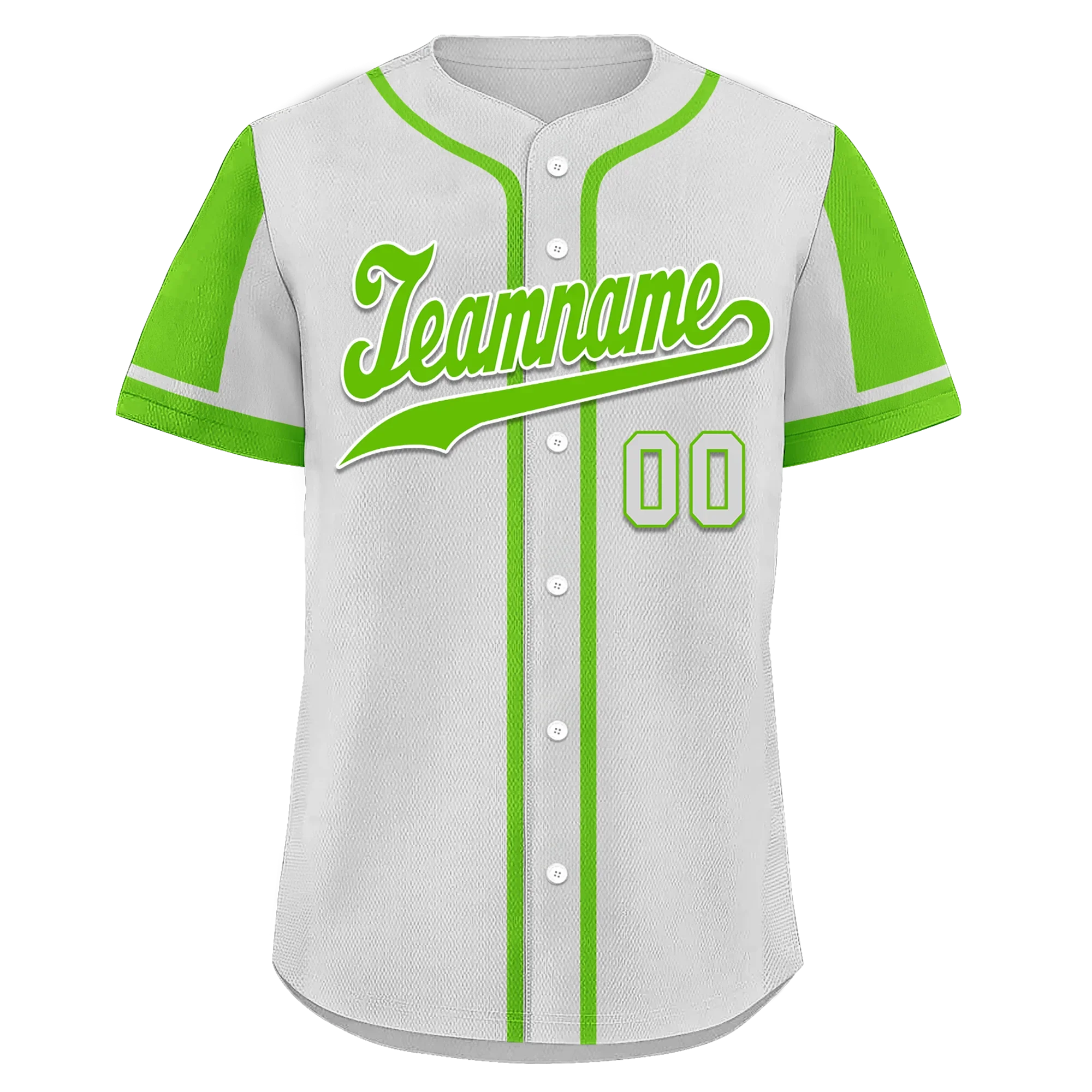 Custom Gray Green Raglan Sleeves Personalized Authentic Baseball Jersey BSBJ01-D017190 - Coolcustomize