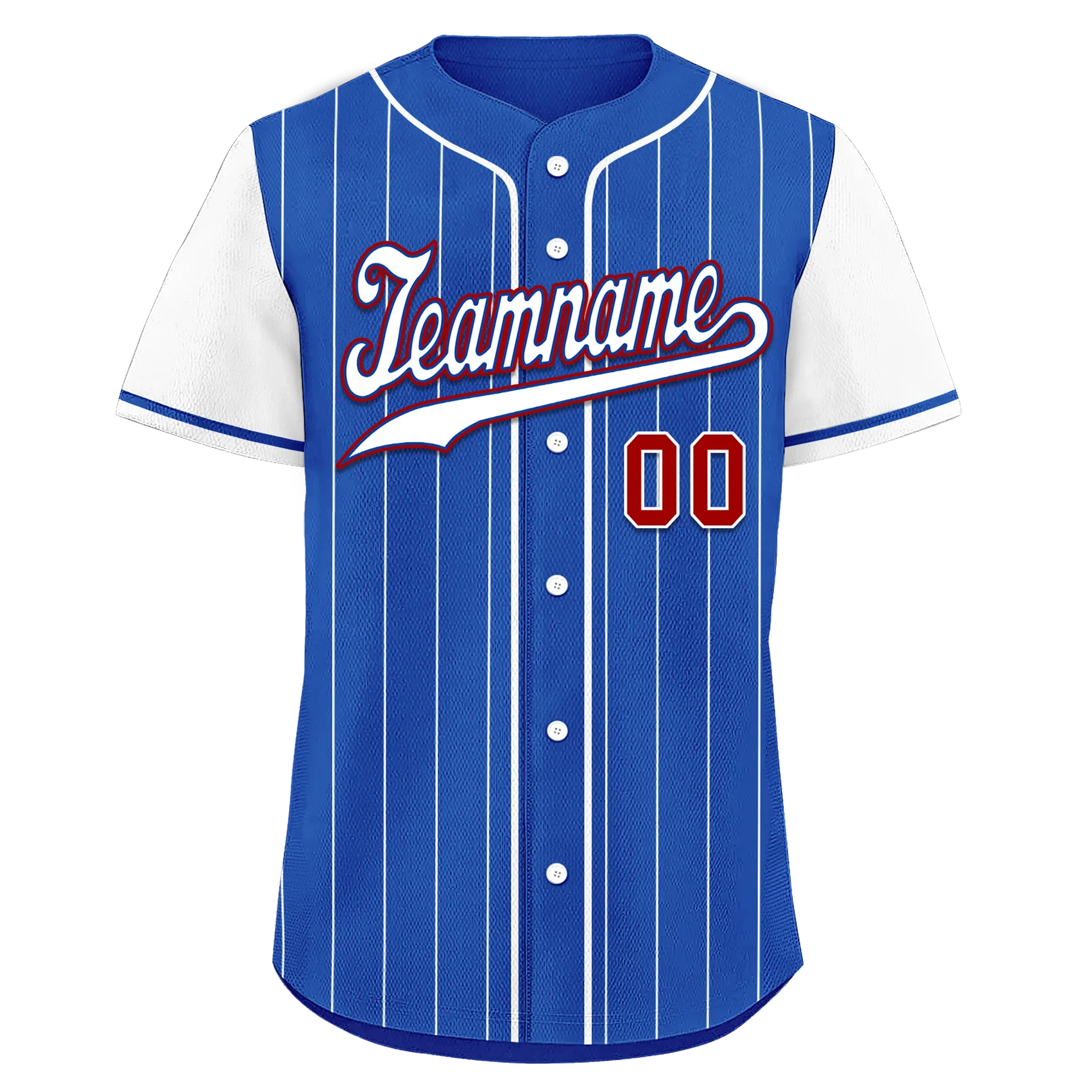 Custom Blue Stripe Fashion Personalized Authentic Baseball Jersey BSBJ01-D017223 - Coolcustomize