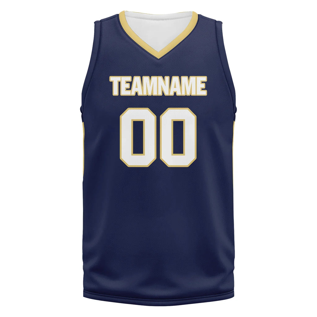 Custom Deep Blue Classic Style Sports Uniform Basketball Jersey BBJ01-bd0a70e0 - Coolcustomize
