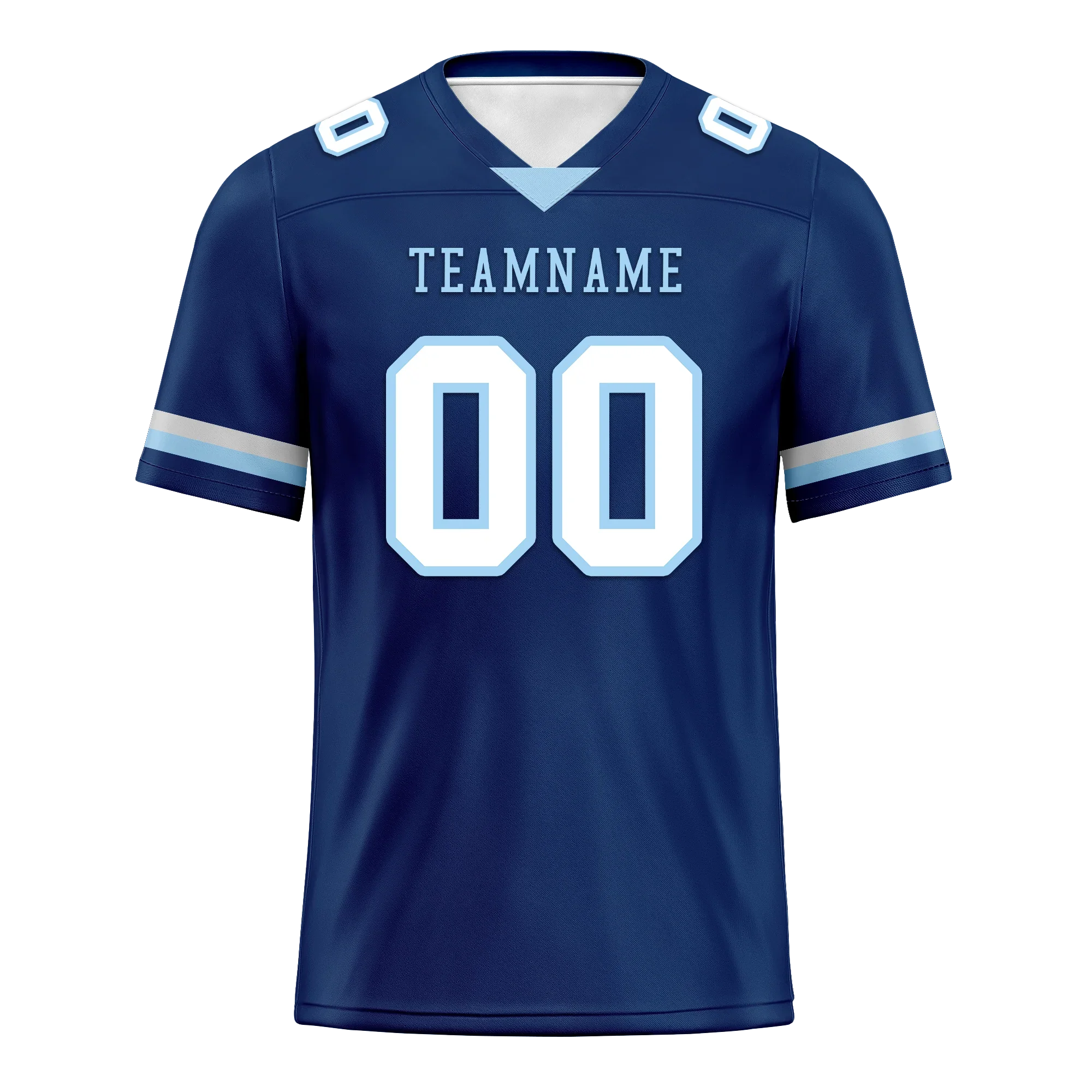 Custom Blue Classic Style Personalized Authentic Football Jersey FBJ02-bd0a70a7 - Coolcustomize