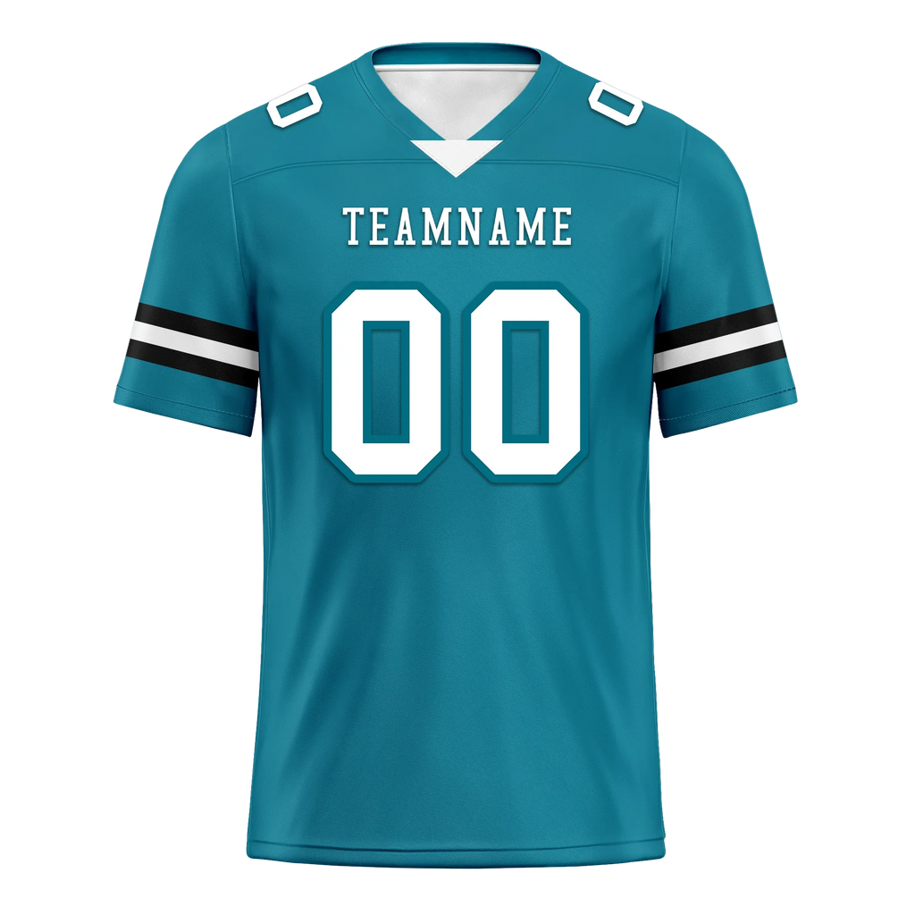 Custom Blue Classic Style Personalized Authentic Football Jersey FBJ02-bd0a70be - Coolcustomize