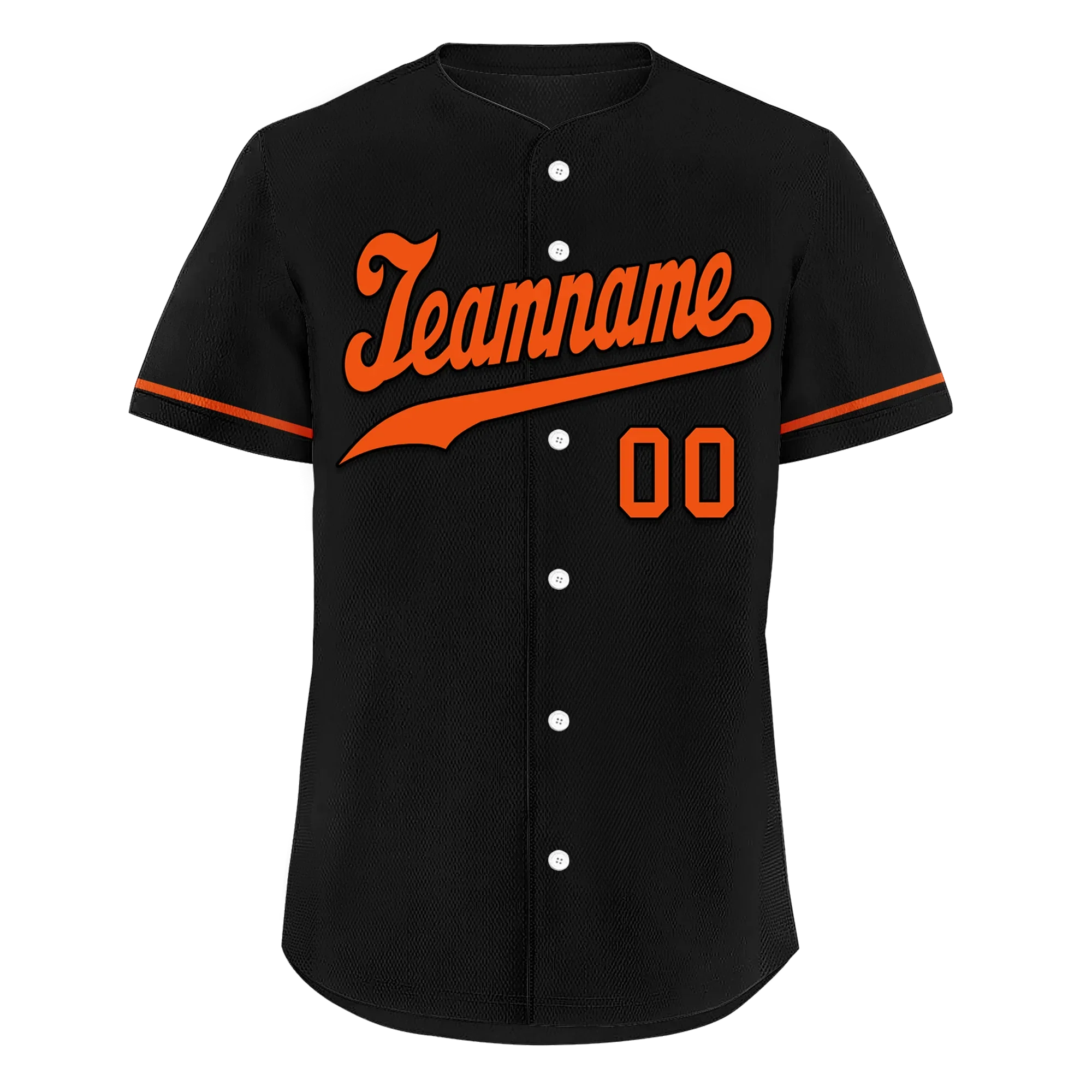 Custom Black Orange Classic Style Orange Personalized Authentic Baseball Jersey BSBJ01-bd0fa0b - Coolcustomize