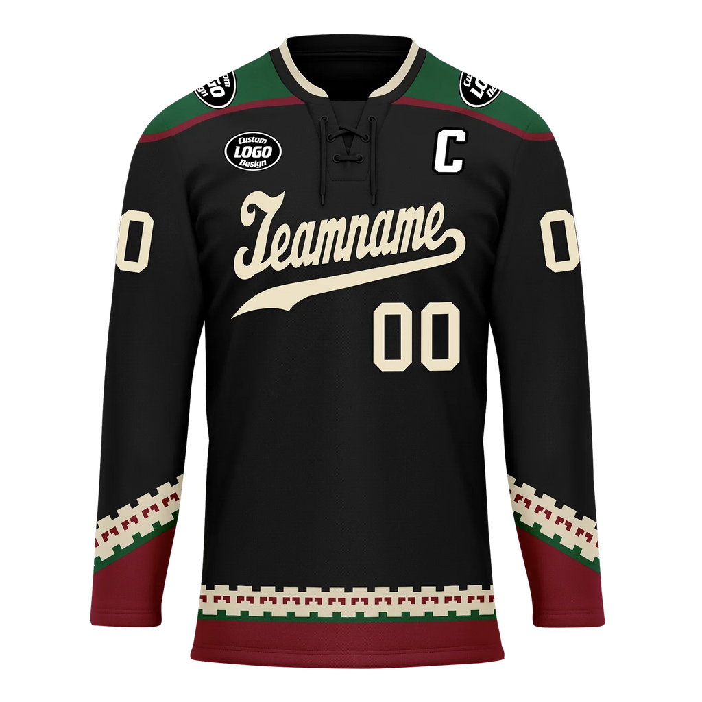 Custom Black Personalized Hockey Jersey HCKJ01-D0a70fc - Coolcustomize