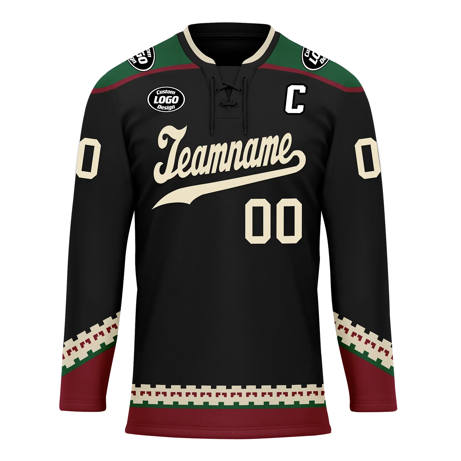Custom Black Personalized Hockey Jersey HCKJ01-D0a70fc - Coolcustomize