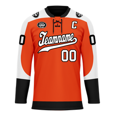 Custom Orange Personalized Hockey Jersey HCKJ01-D0a70ed