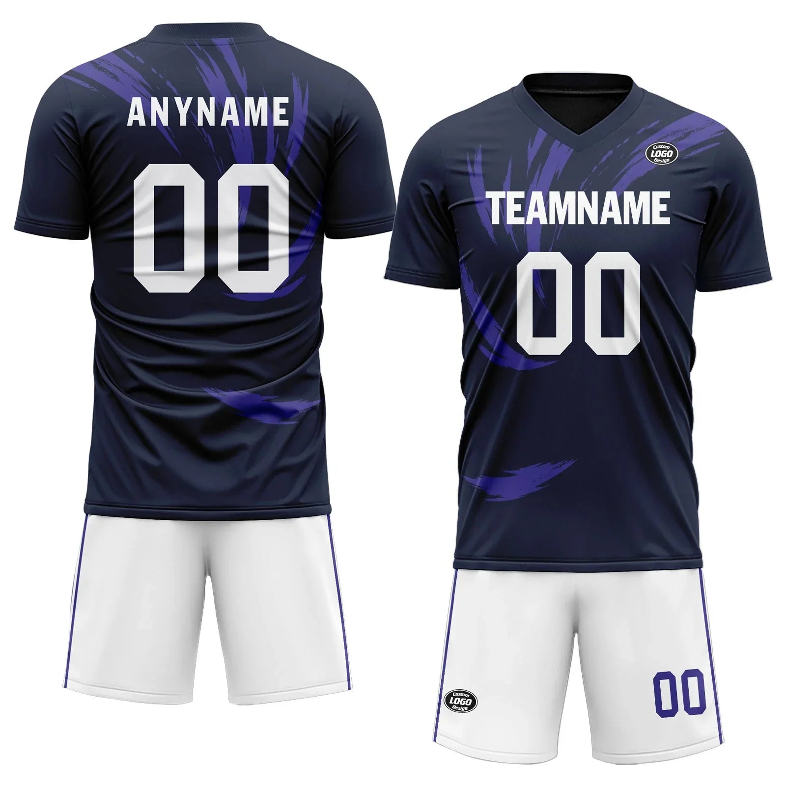 Custom Blue Purple Soccer Sets Jersey Personalized SCJ101-D28017 - Coolcustomize