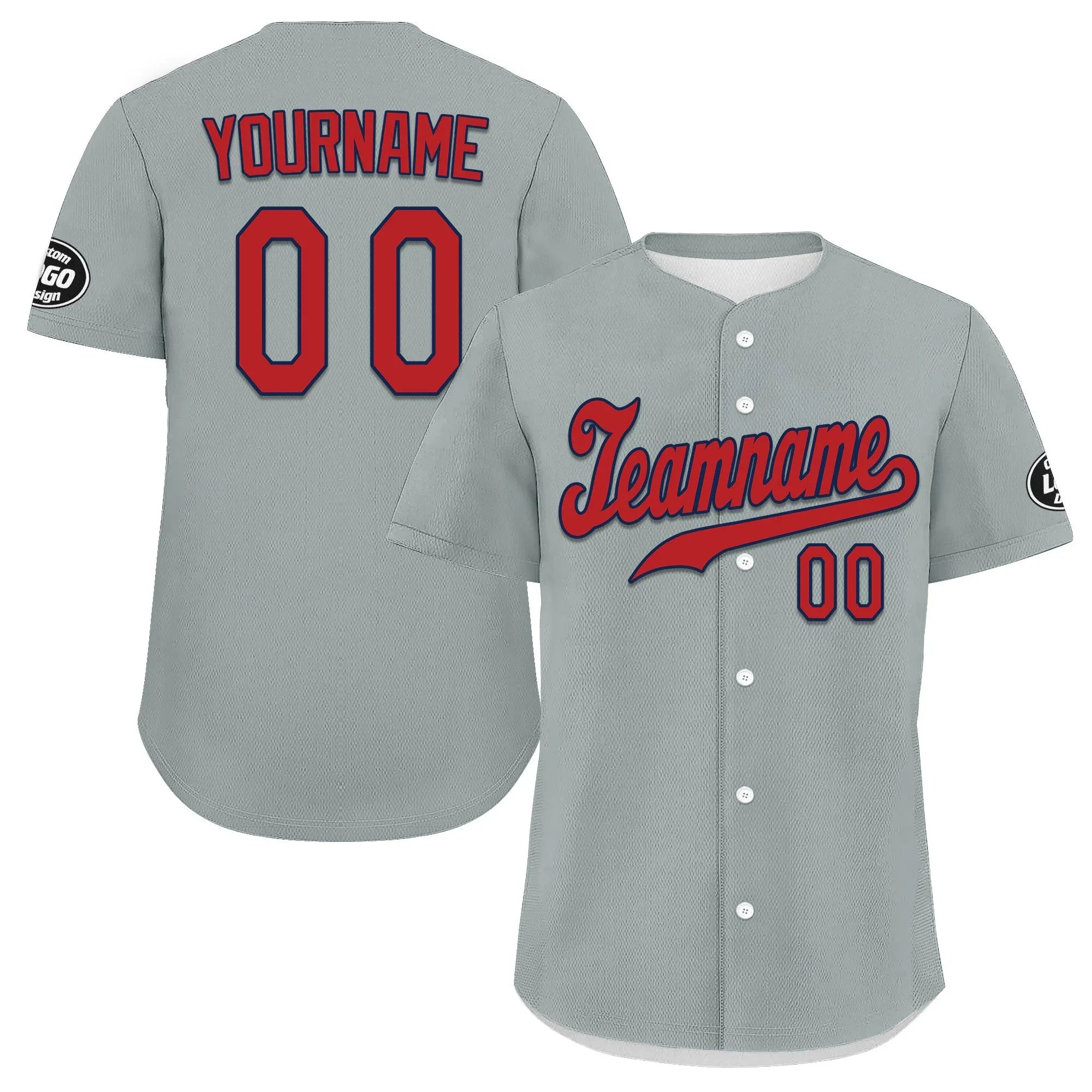 Custom Grey Red Jersey MaxSoul Shoes and Hat Combo Offer Personalized ZH-D0b0088-b - Coolcustomize