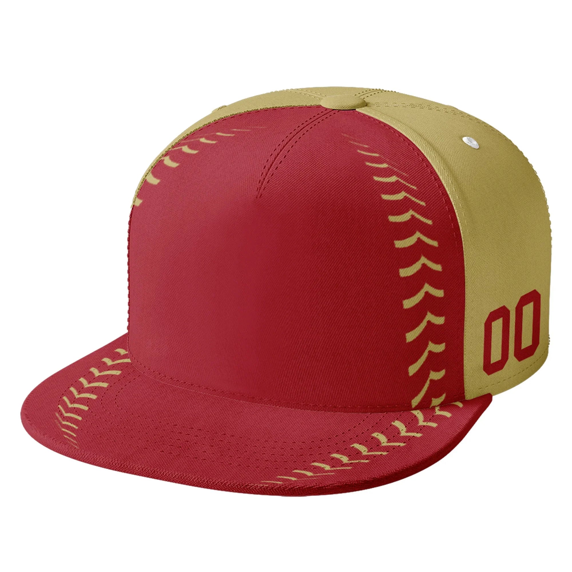 Custom Sport Design Hat Stitched Adjustable Snapback Personalized Baseball Cap PR067B-bd0b00d9-7 - Coolcustomize