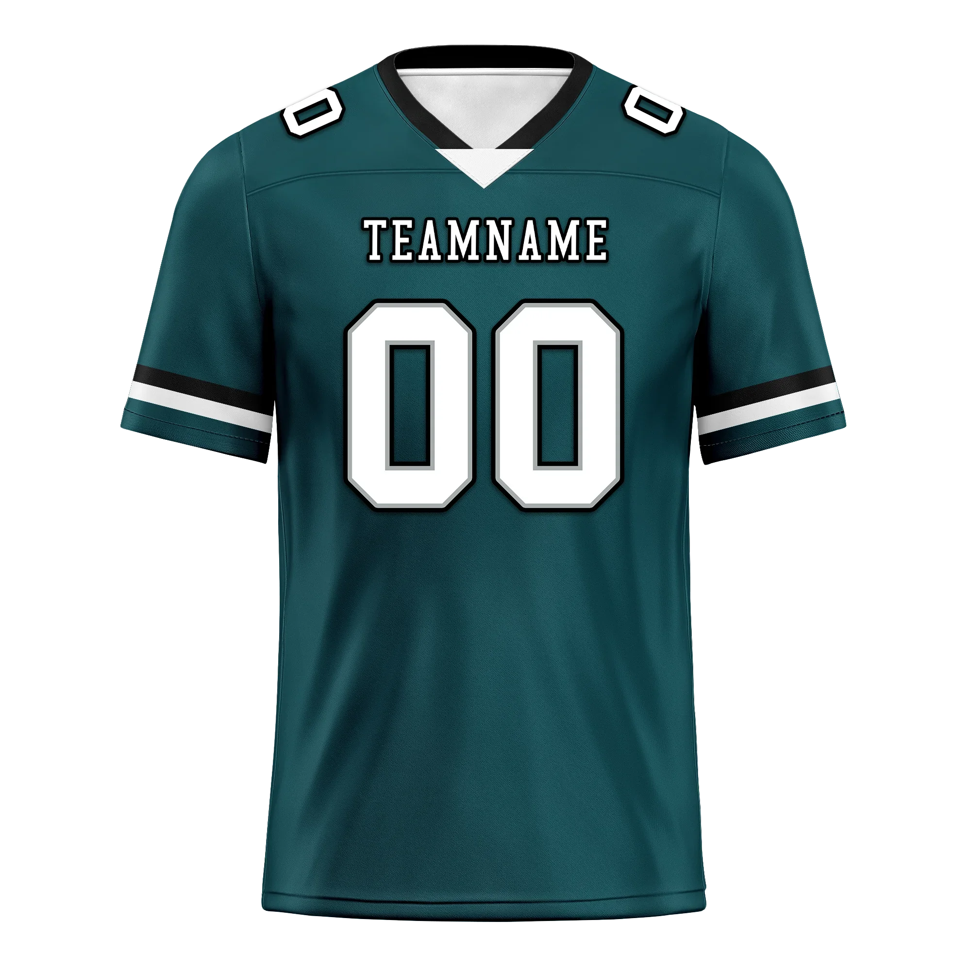 Custom Cyan Classic Style Personalized Authentic Football Jersey FBJ02-bd0a70ab - Coolcustomize