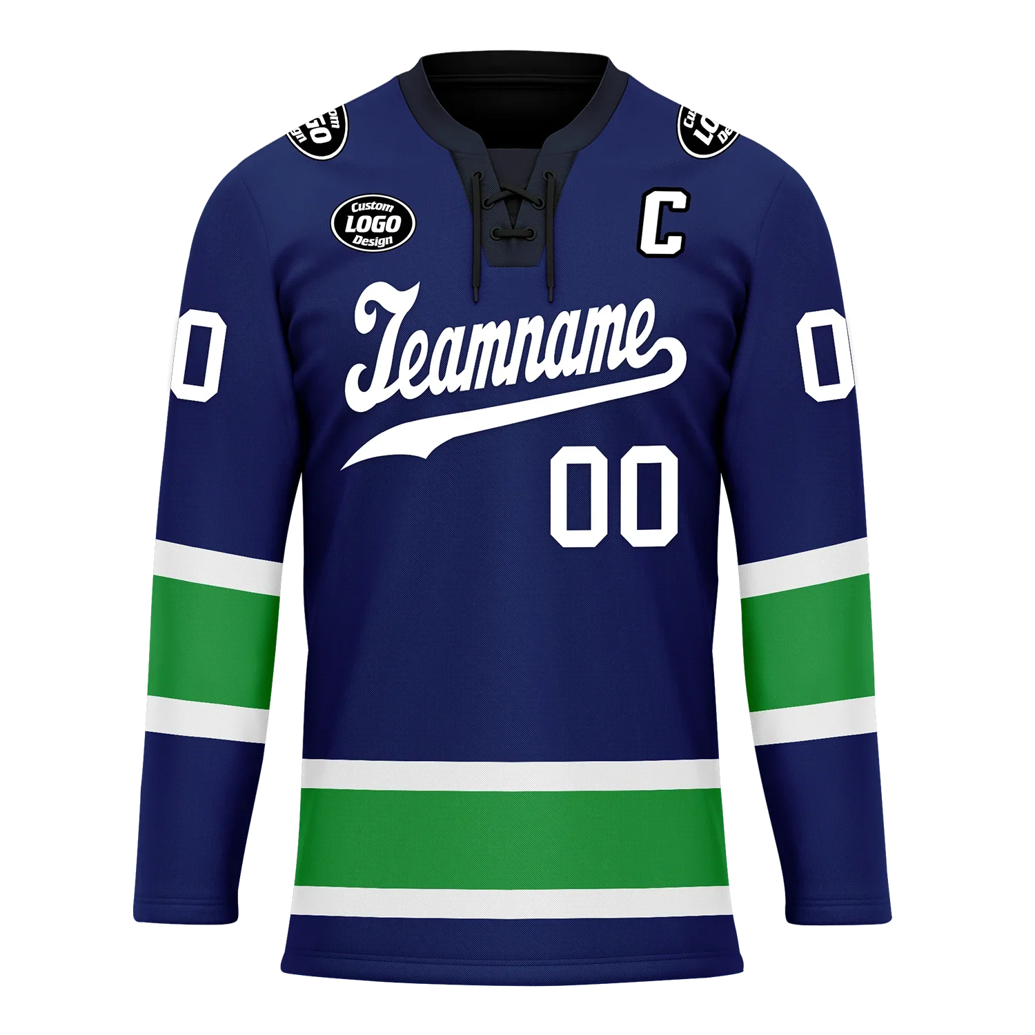 Custom Blue Green Personalized Hockey Jersey HCKJ01-D0a70dc - Coolcustomize