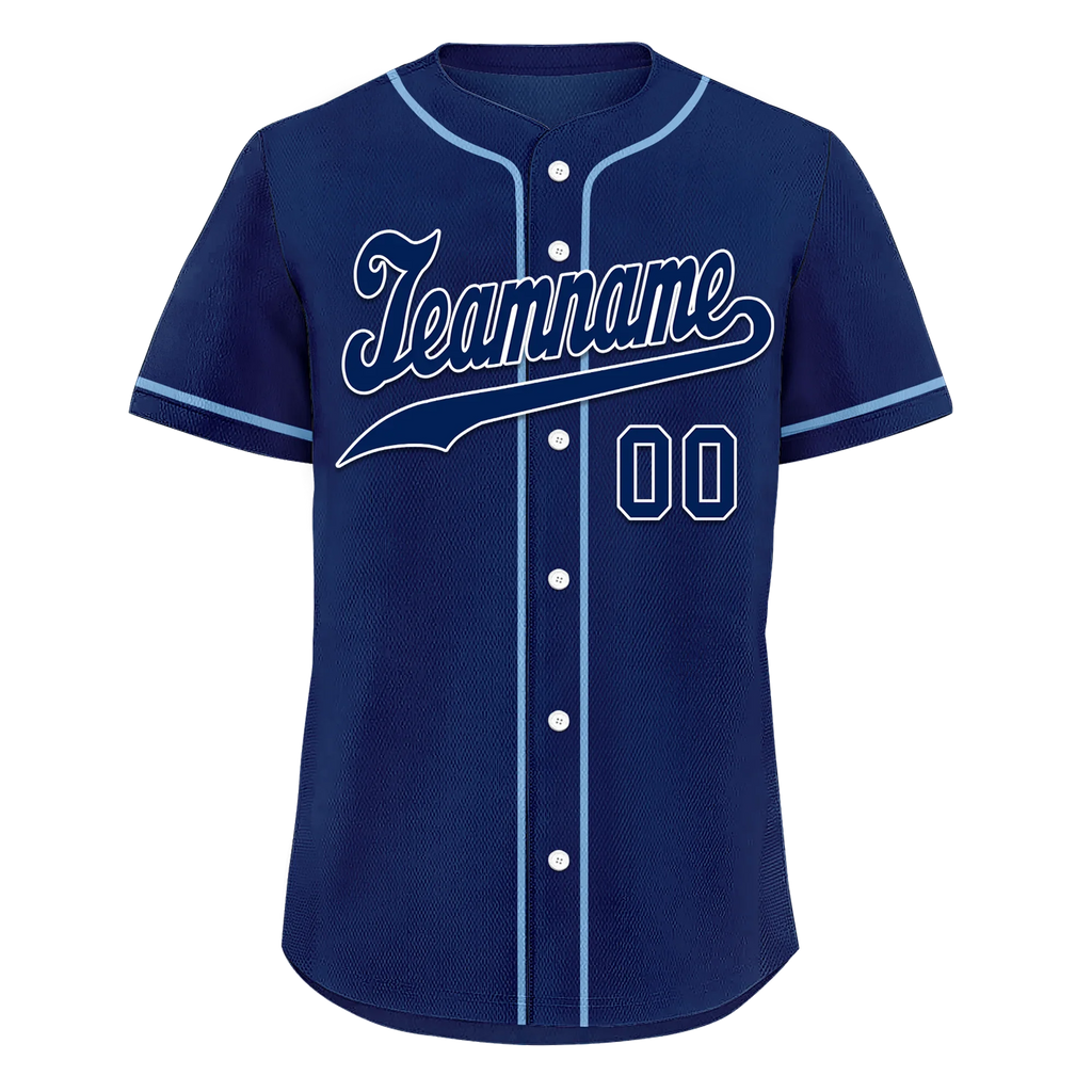 Custom Blue Classic Style Blue Personalized Authentic Baseball Jersey BSBJ01-bd0fa0c - Coolcustomize