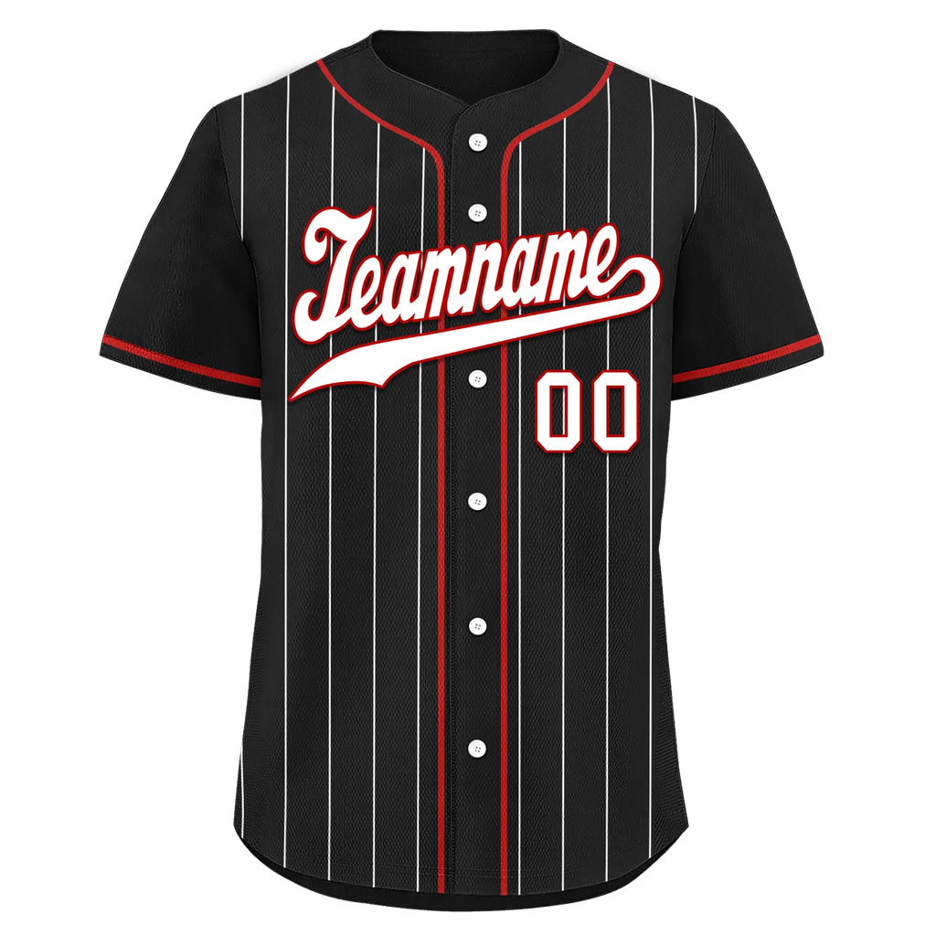 Custom Black Stripe Fashion Personalized Authentic Baseball Jersey BSBJ01-D017243 - Coolcustomize