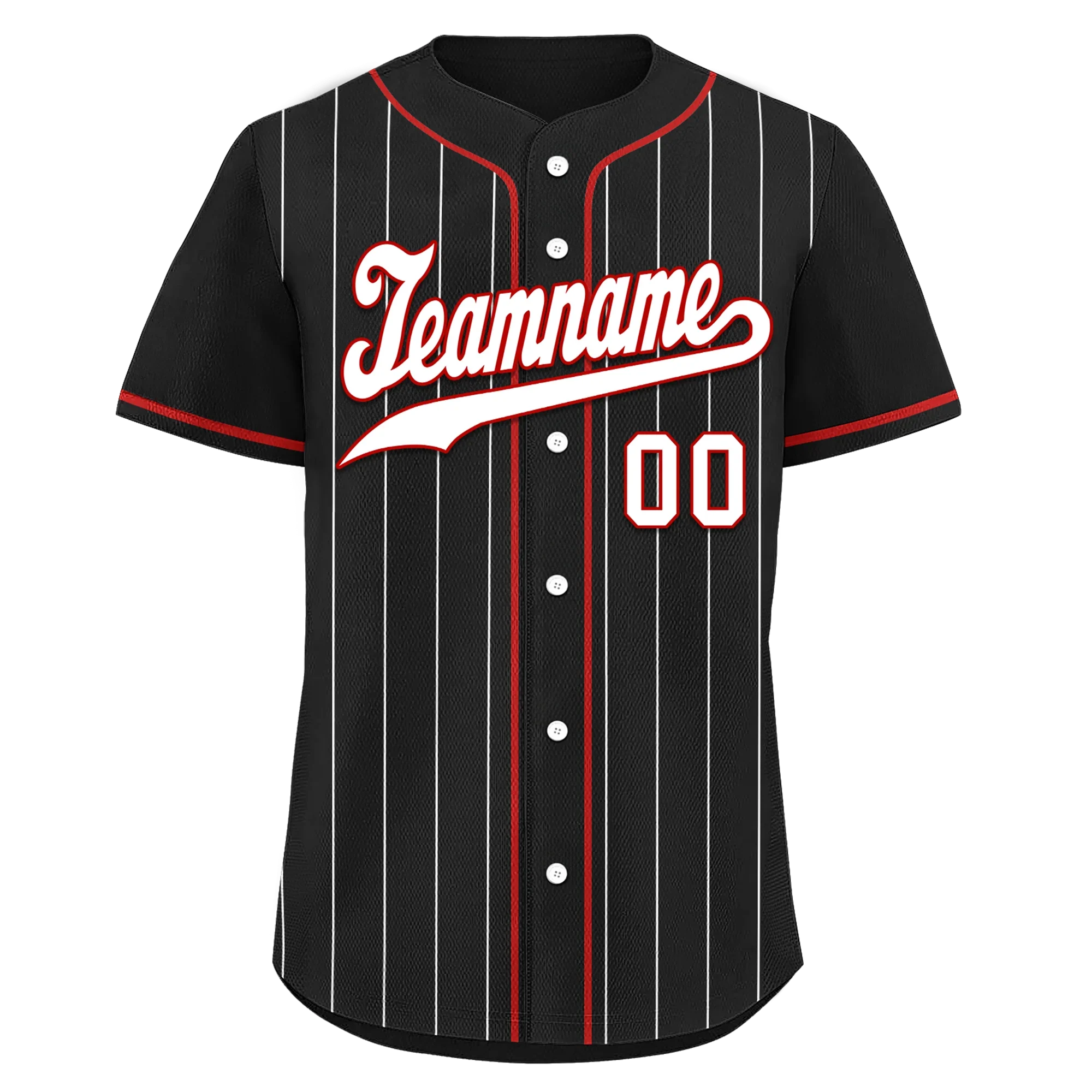 Custom Black Stripe Fashion Personalized Authentic Baseball Jersey BSBJ01-D017243 - Coolcustomize