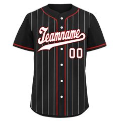 Custom Black Stripe Fashion Personalized Authentic Baseball Jersey BSBJ01-D017243