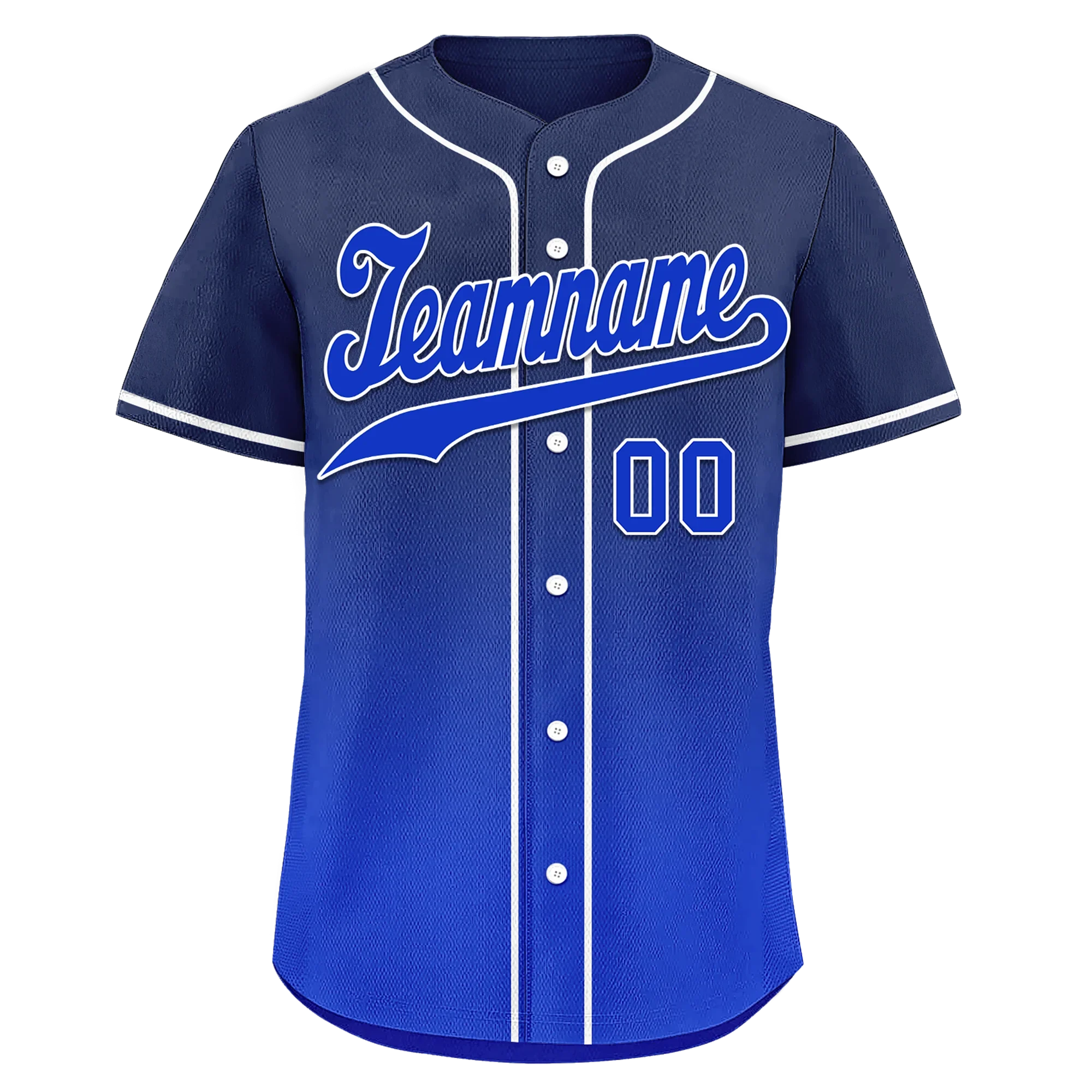 Custom Blue Fade Fashion Personalized Authentic Baseball Jersey BSBJ01-D0a70ed - Coolcustomize