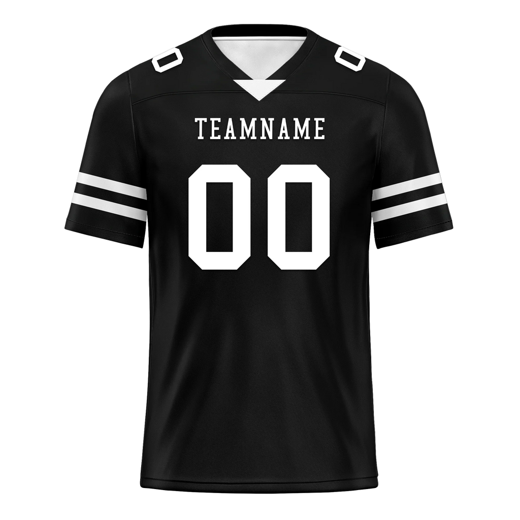 Custom Black Classic Style Personalized Authentic Football Jersey FBJ02-bd0a70bc - Coolcustomize