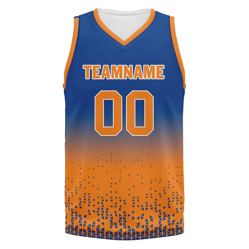 Custom Blue Orange Fade Fashion Sports Uniform Basketball Jersey BBJ01-D020102-3 - Coolcustomize