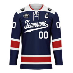 Custom Blue Red Personalized Hockey Jersey HCKJ01-D0a70f0