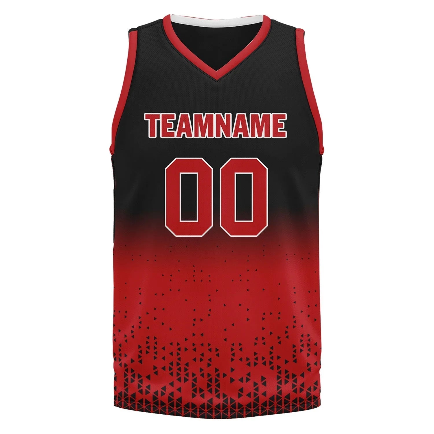 Custom Black Red Fade Fashion Sports Uniform Basketball Jersey BBJ01-D020102-4 - Coolcustomize