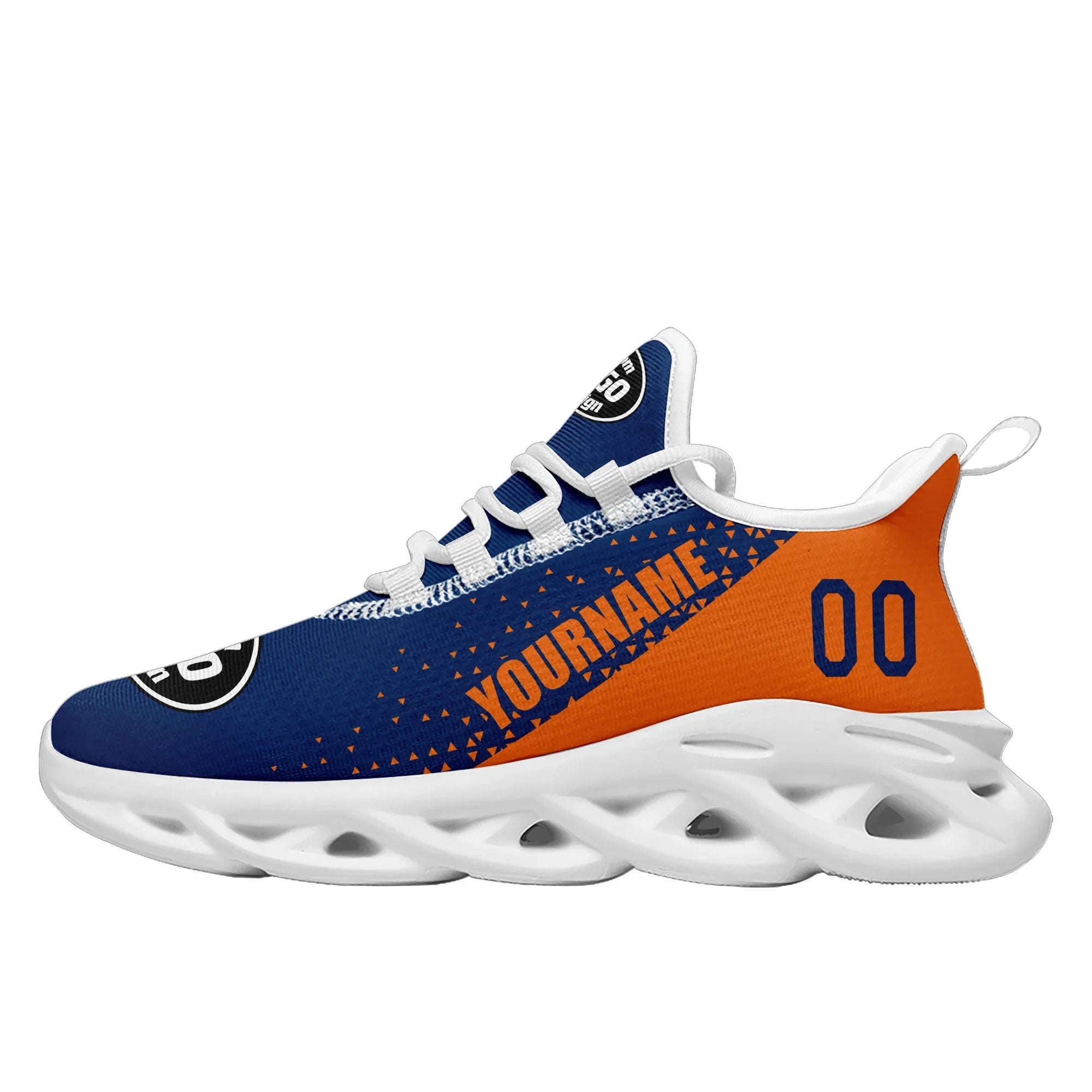 Custom Blue Orange Jersey MaxSoul Shoes and Hat Combo Offer Personalized ZH-D0b0090-c - Coolcustomize
