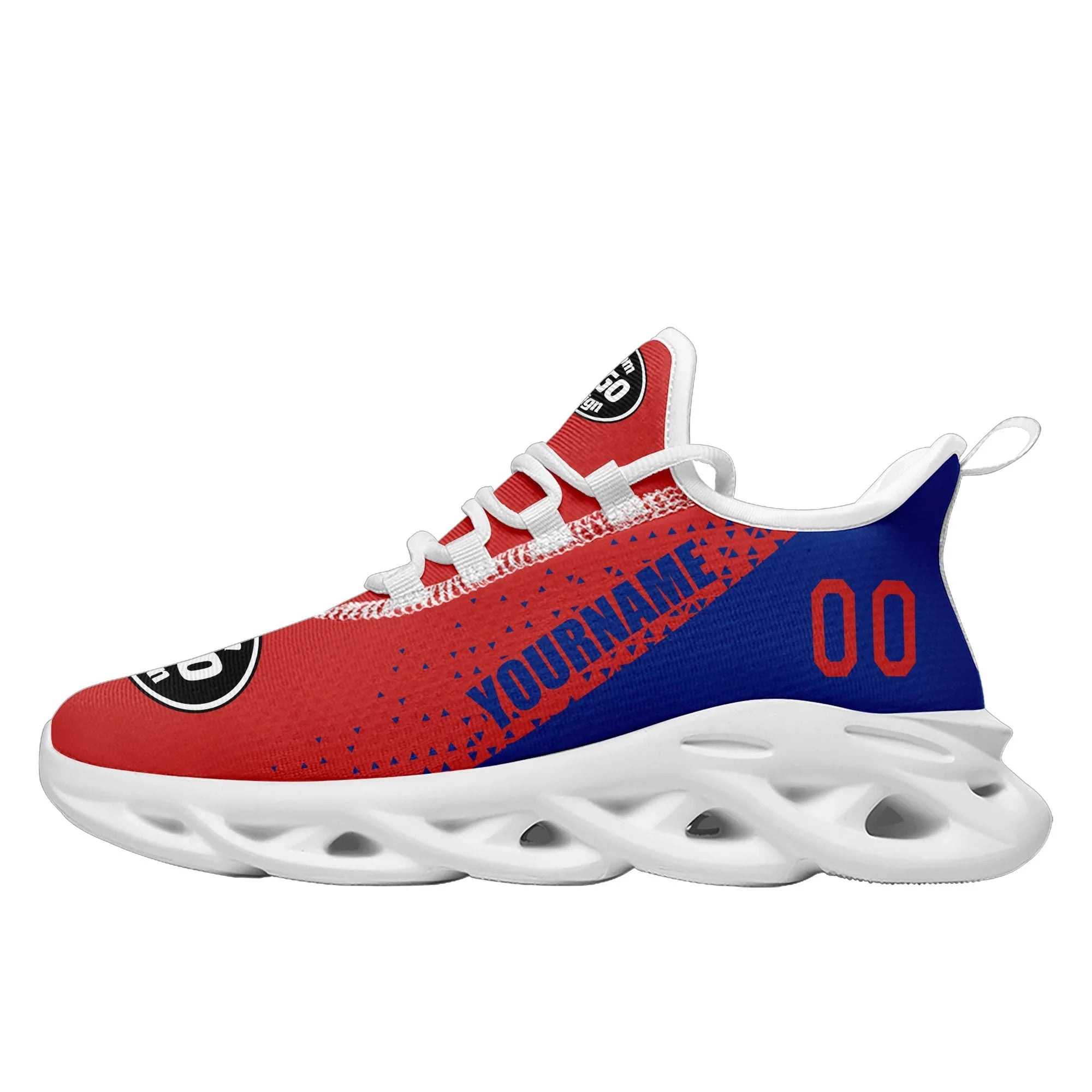 Custom Blue Red Jersey MaxSoul Shoes and Hat Combo Offer Personalized ZH-D0b008f-b - Coolcustomize