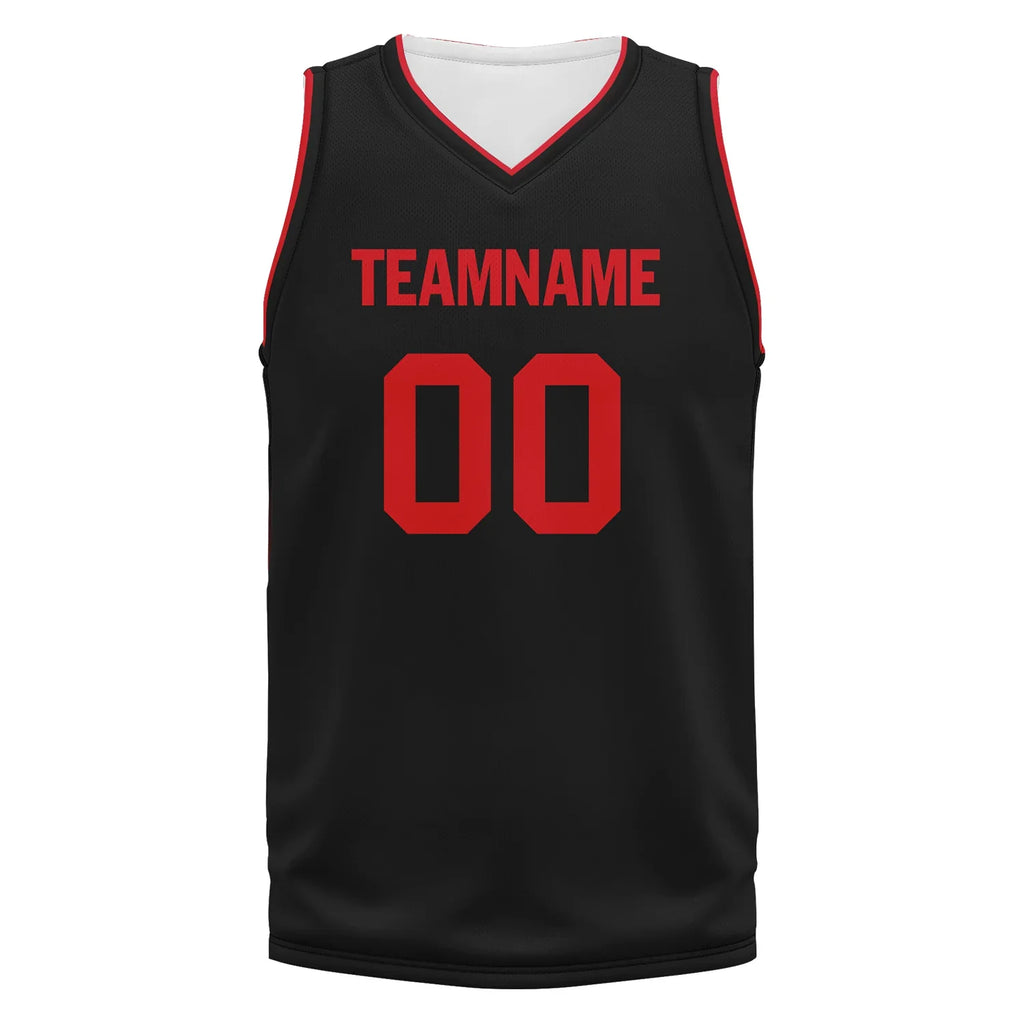 Custom Black Red Classic Style Sports Uniform Basketball Jersey BBJ01-bd0a70a8 - Coolcustomize