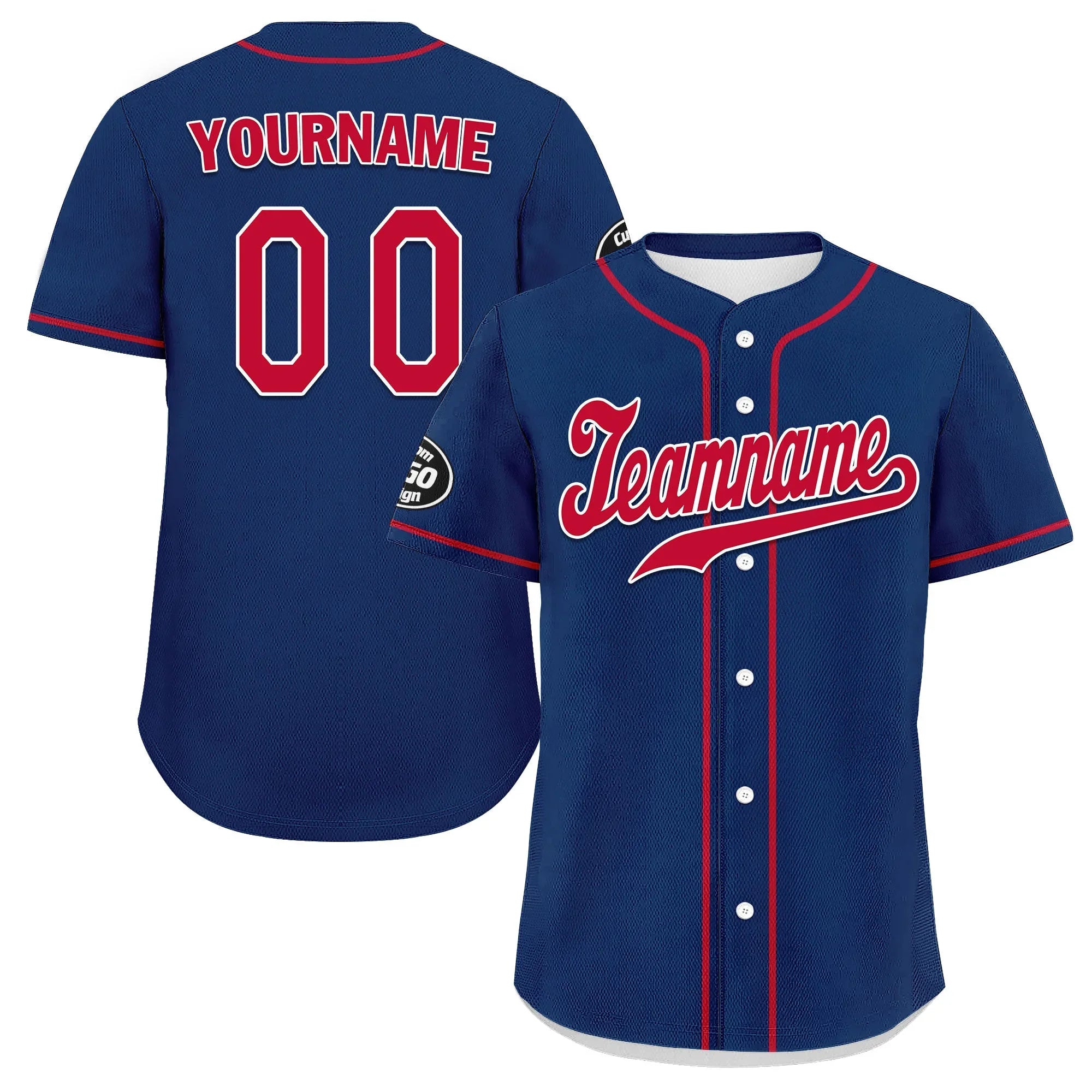 Custom Blue Red Jersey MaxSoul Shoes and Hat Combo Offer Personalized ZH-D0b009a-b - Coolcustomize