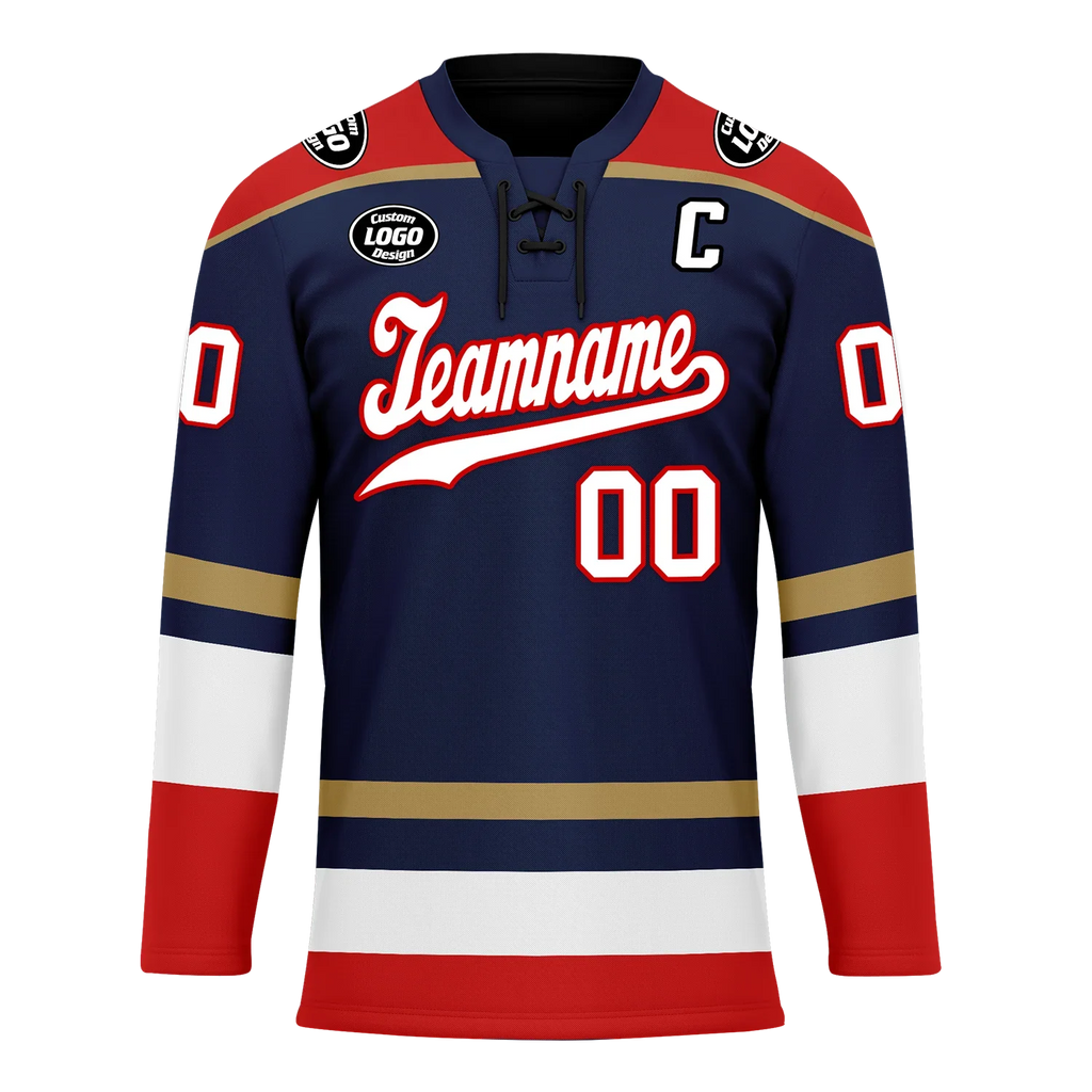 Custom Blue Red Personalized Hockey Jersey HCKJ01-D0a70af - Coolcustomize