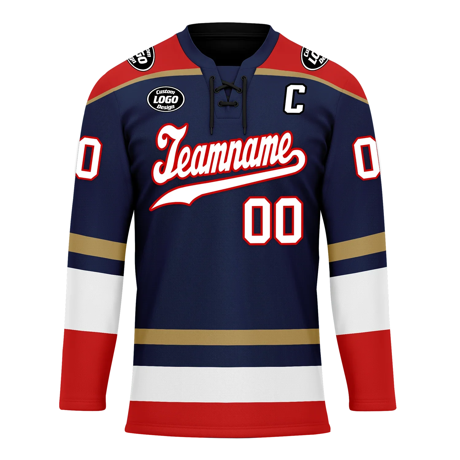 Custom Blue Red Personalized Hockey Jersey HCKJ01-D0a70af - Coolcustomize