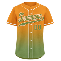 Custom Orange Green Fade Fashion Personalized Authentic Baseball Jersey BSBJ01-D0a70b9