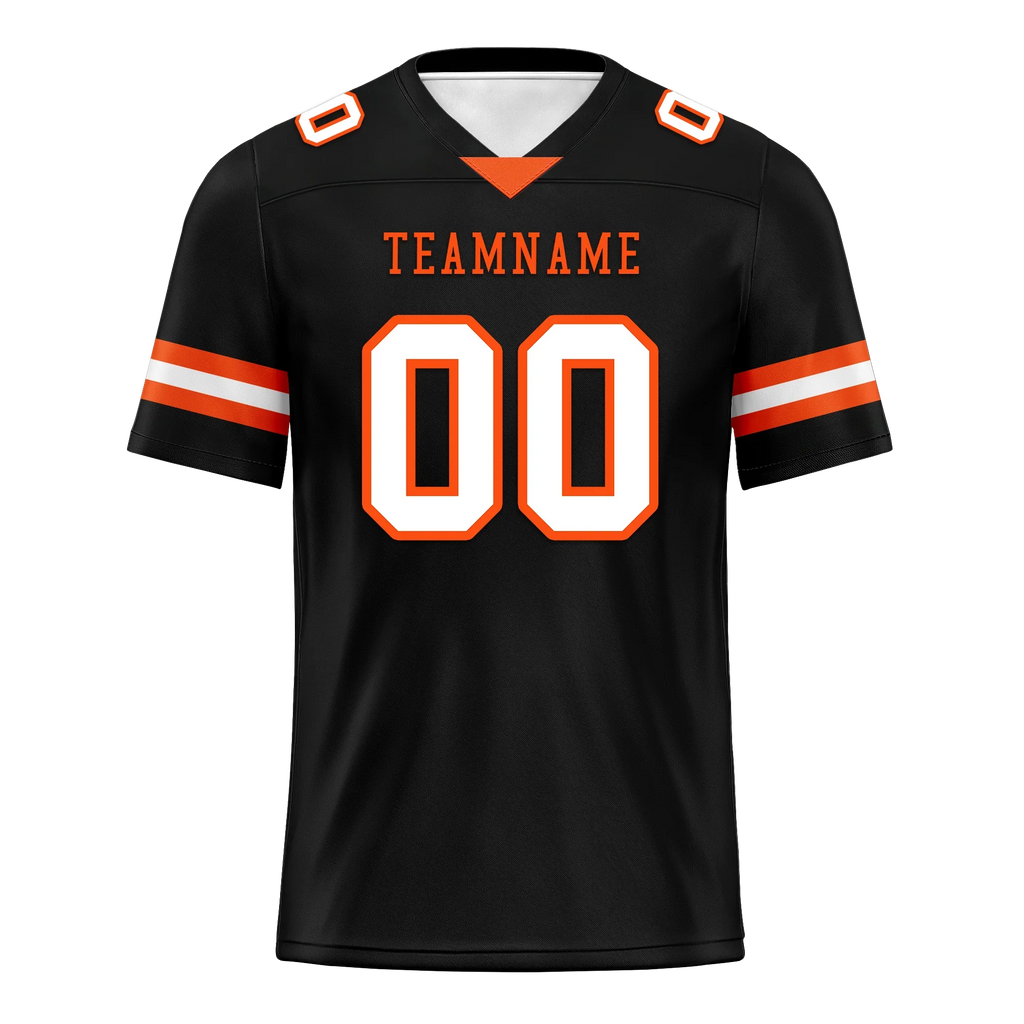 Custom Black Classic Style Personalized Authentic Football Jersey FBJ02-bd0a70c0 - Coolcustomize