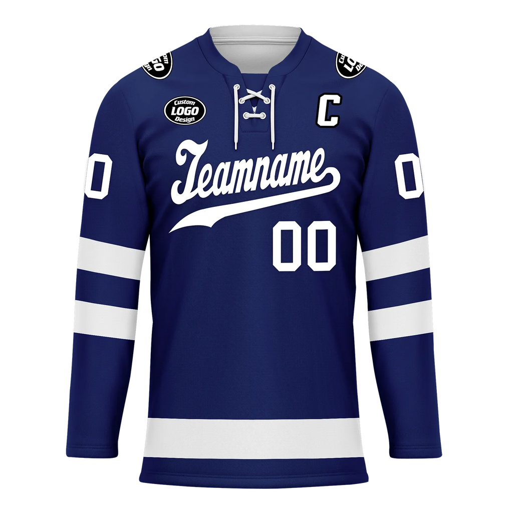 Custom Blue White Personalized Hockey Jersey HCKJ01-D0a70bc - Coolcustomize