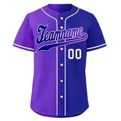 Custom Purple Blue Gradient Fashion Personalized Authentic Baseball Jersey BSBJ01-D0a7a0b