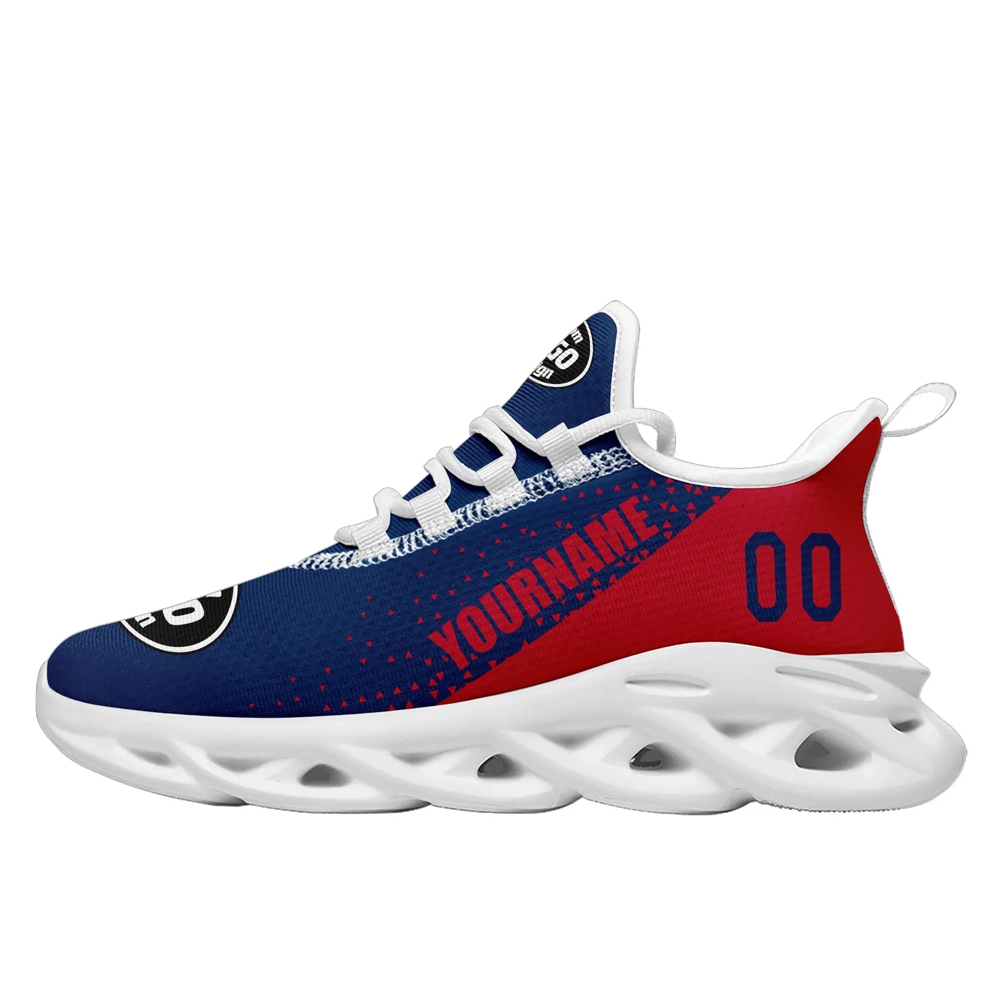 Custom Blue Red Jersey MaxSoul Shoes and Hat Combo Offer Personalized ZH-D0b009a-b - Coolcustomize