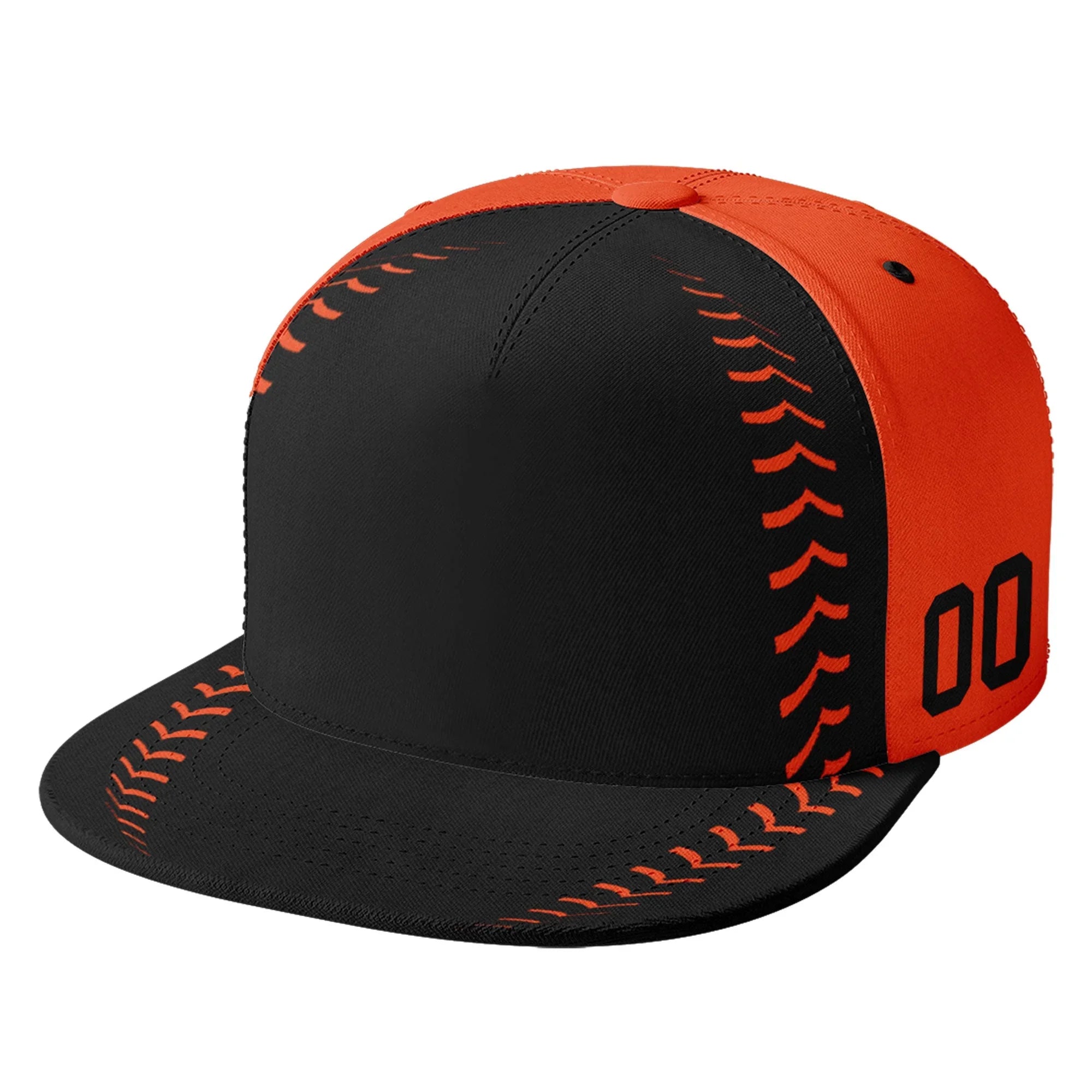 Custom Sport Design Hat Stitched Adjustable Snapback Personalized Baseball Cap PR067B-bd0b00d9-b0 - Coolcustomize