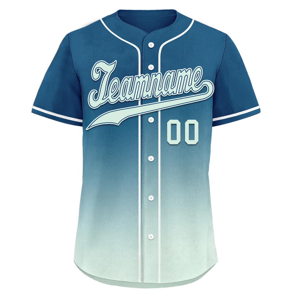 Custom Blue Fade Fashion Personalized Authentic Baseball Jersey BSBJ01-D0a70f9 - Coolcustomize