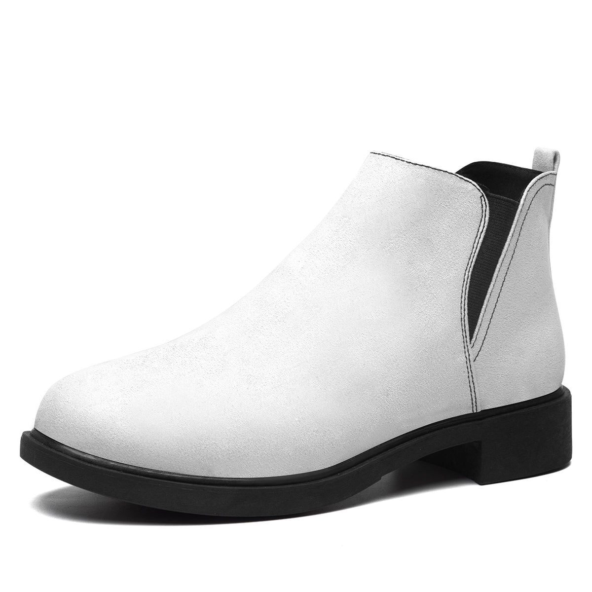 Personalized Boho Yin Yang Flower Chelsea Ankle Boots – Spiritual Zen Boots, Custom Gift for Yoga Lovers
