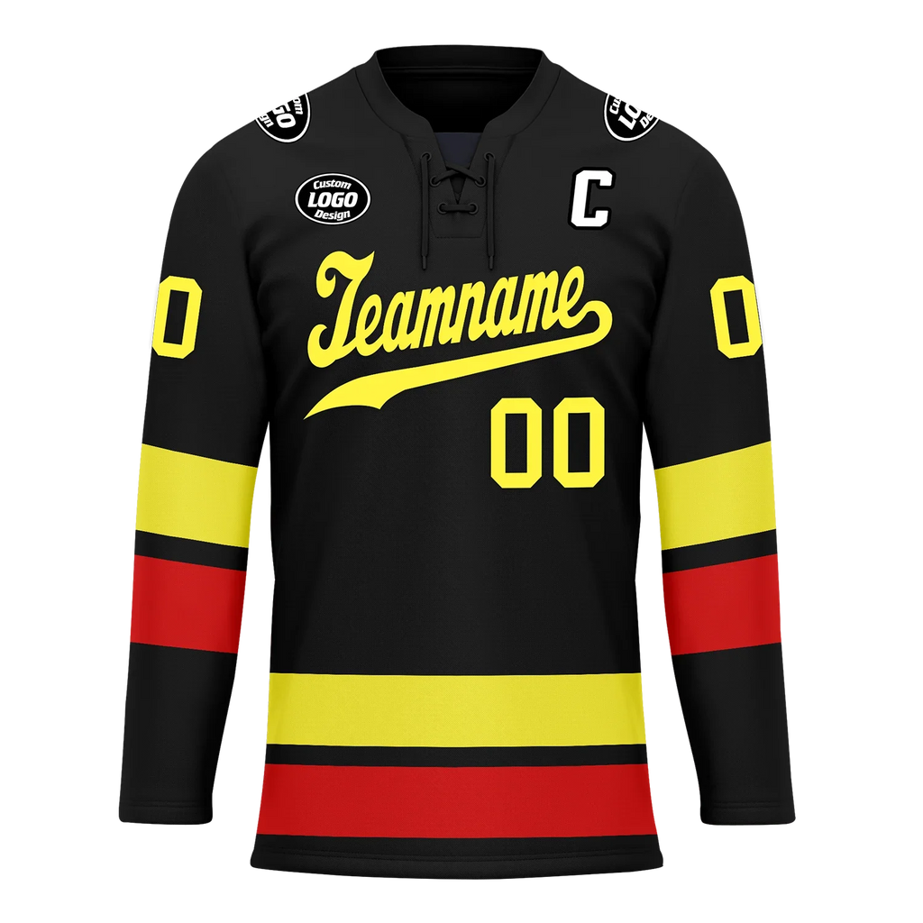 Custom Black Personalized Hockey Jersey HCKJ01-D0a70dd - Coolcustomize