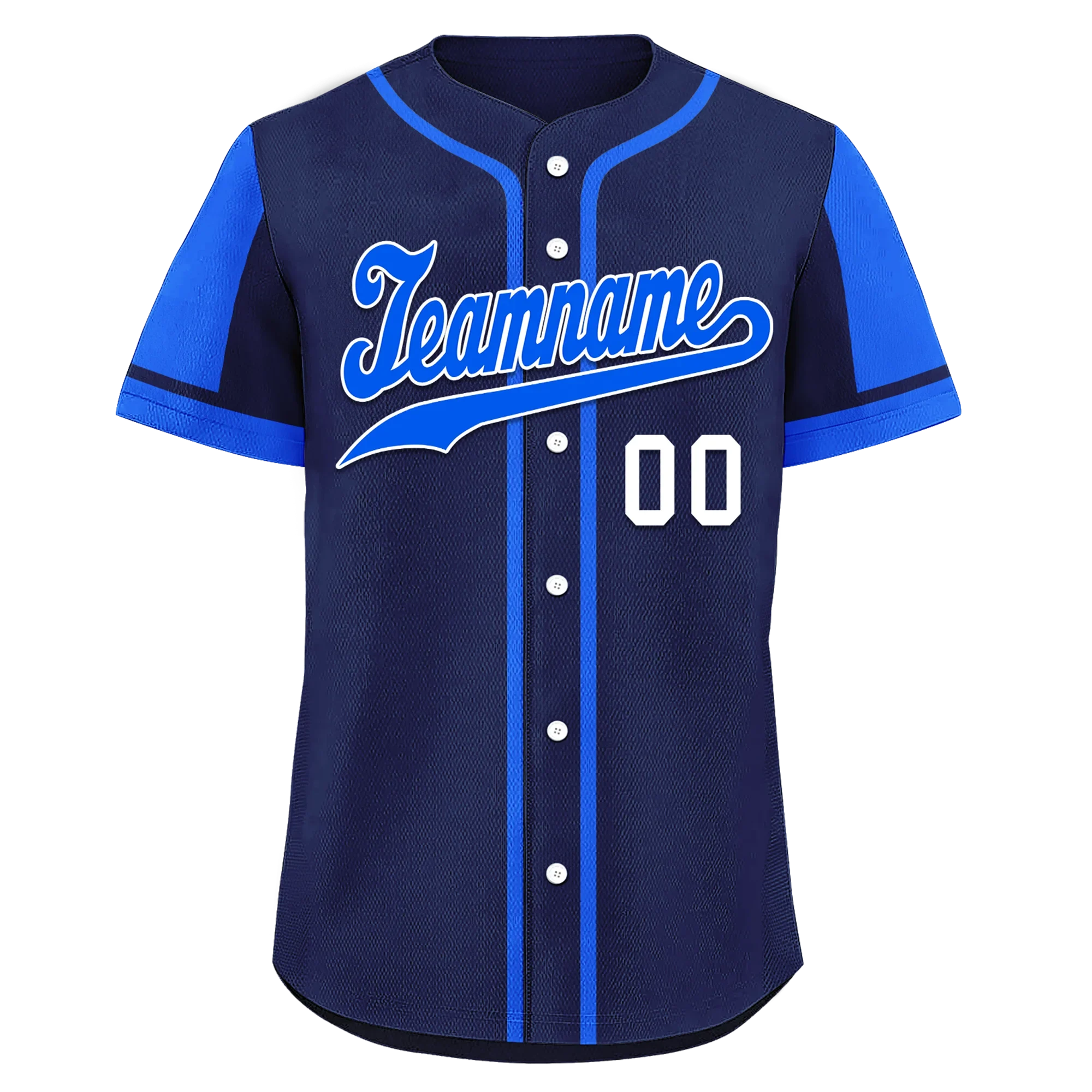 Custom Blue Raglan Sleeves Personalized Authentic Baseball Jersey BSBJ01-D017183 - Coolcustomize