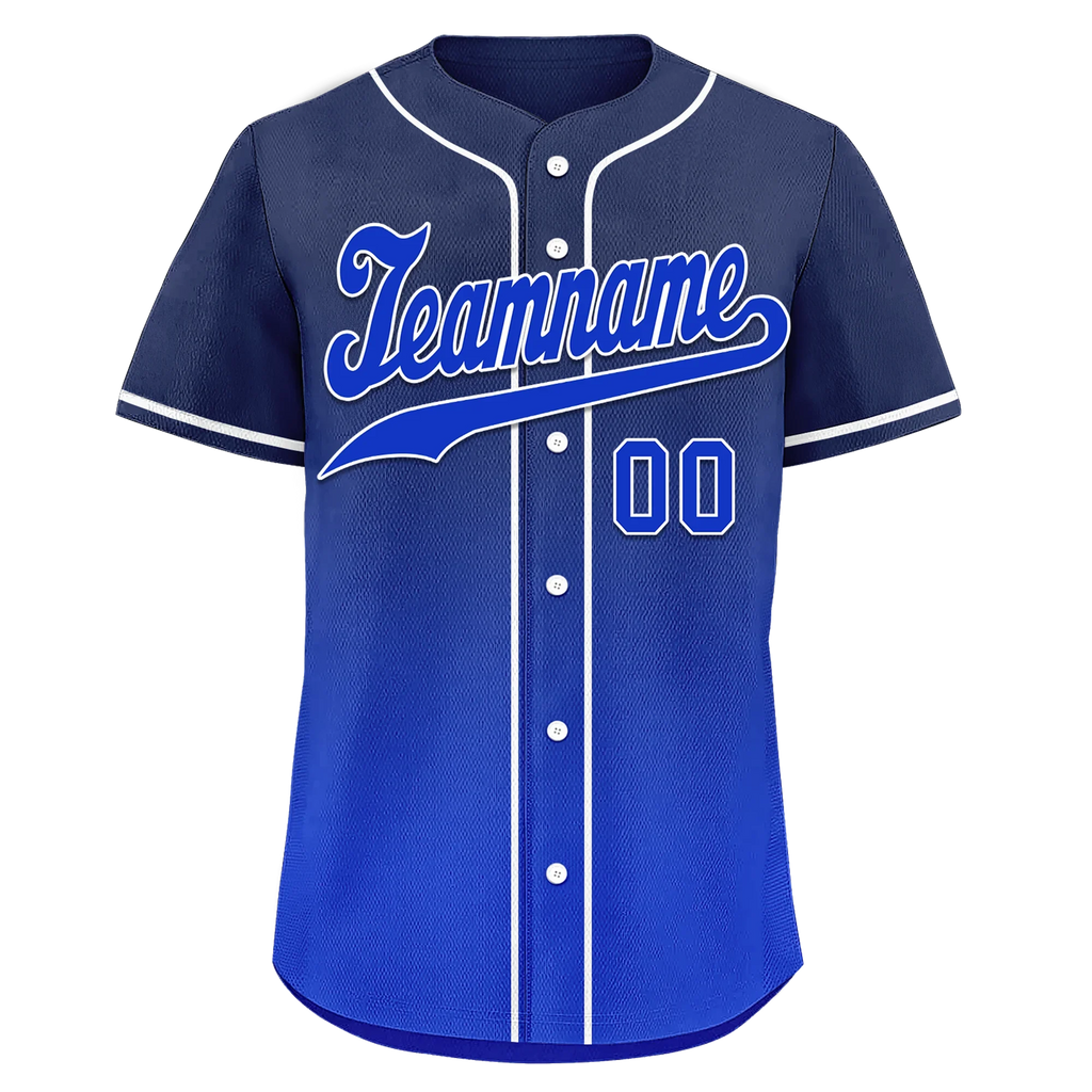 Custom Blue Fade Fashion Personalized Authentic Baseball Jersey BSBJ01-D0a70ed - Coolcustomize