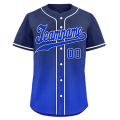 Custom Blue Fade Fashion Personalized Authentic Baseball Jersey BSBJ01-D0a70ed