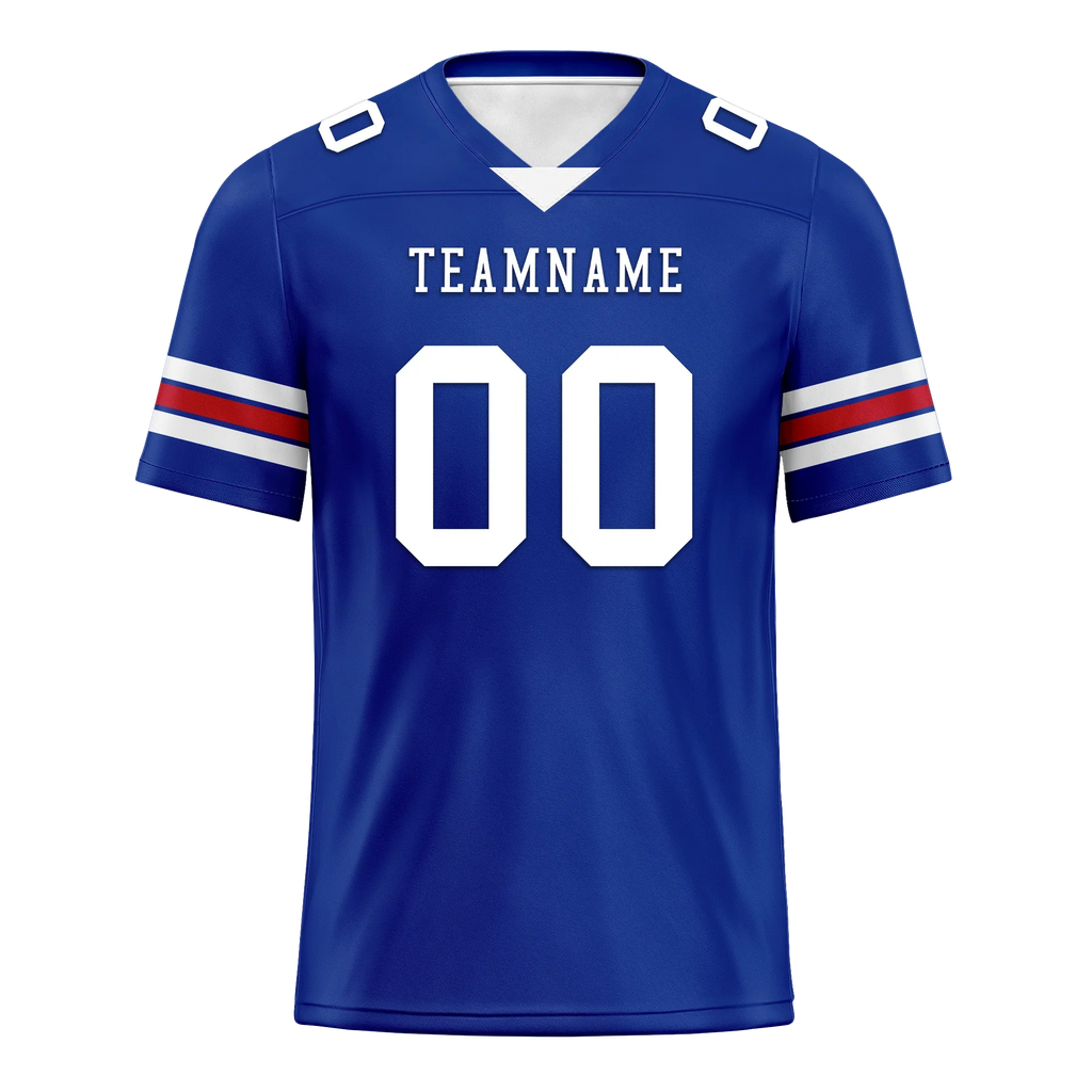 Custom Blue Classic Style Personalized Authentic Football Jersey FBJ02-bd0a70aa - Coolcustomize