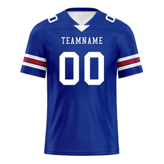 Custom Blue Classic Style Personalized Authentic Football Jersey FBJ02-bd0a70aa